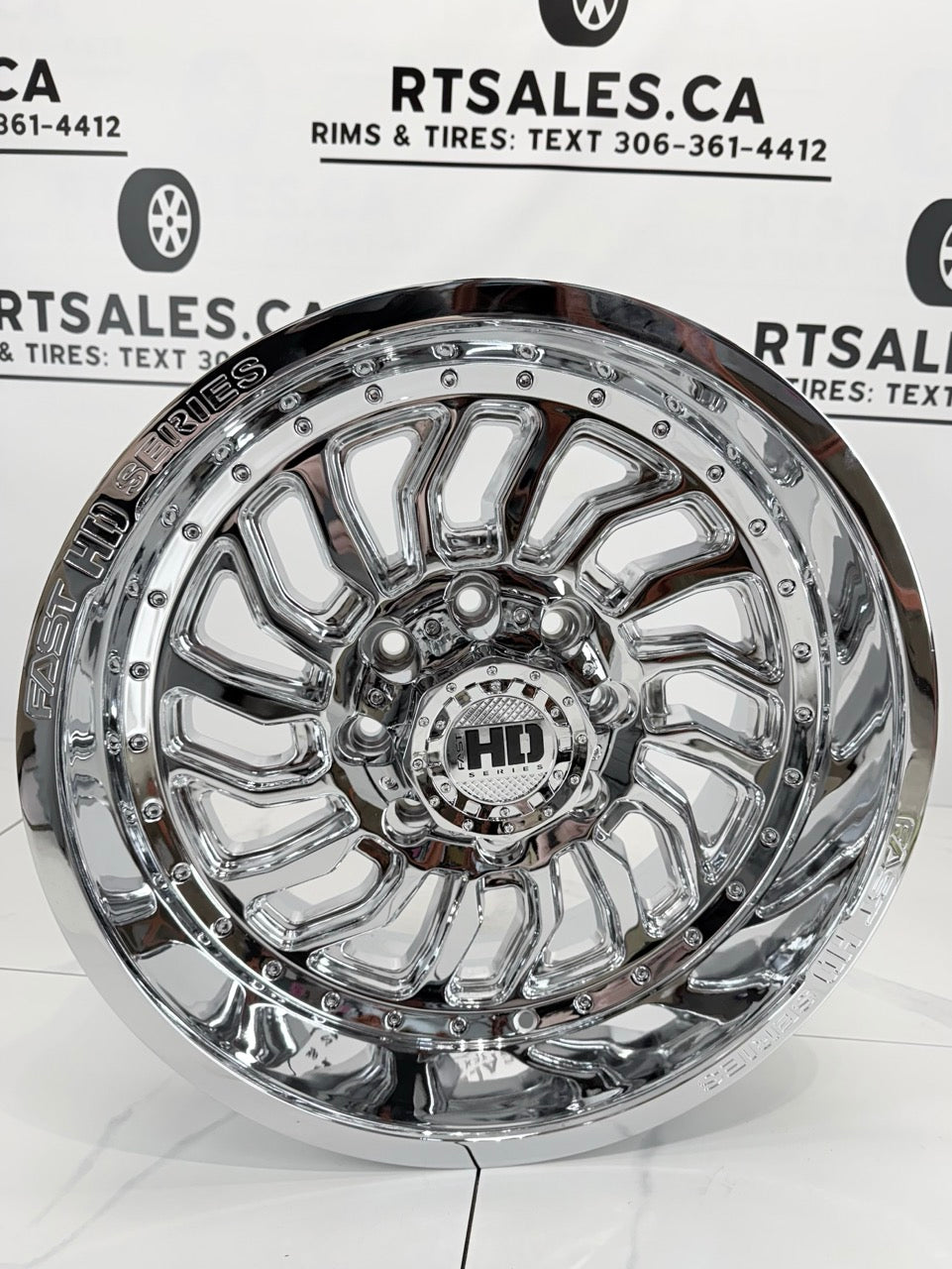 20x10 Fast D-STRUCT Rims 8x165 Chrome