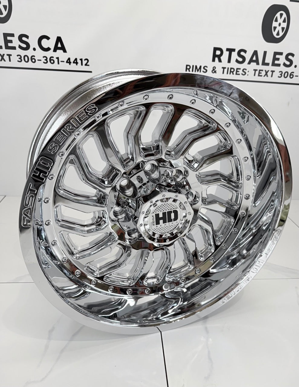 20x10 Fast D-STRUCT Rims 8x165 Chrome