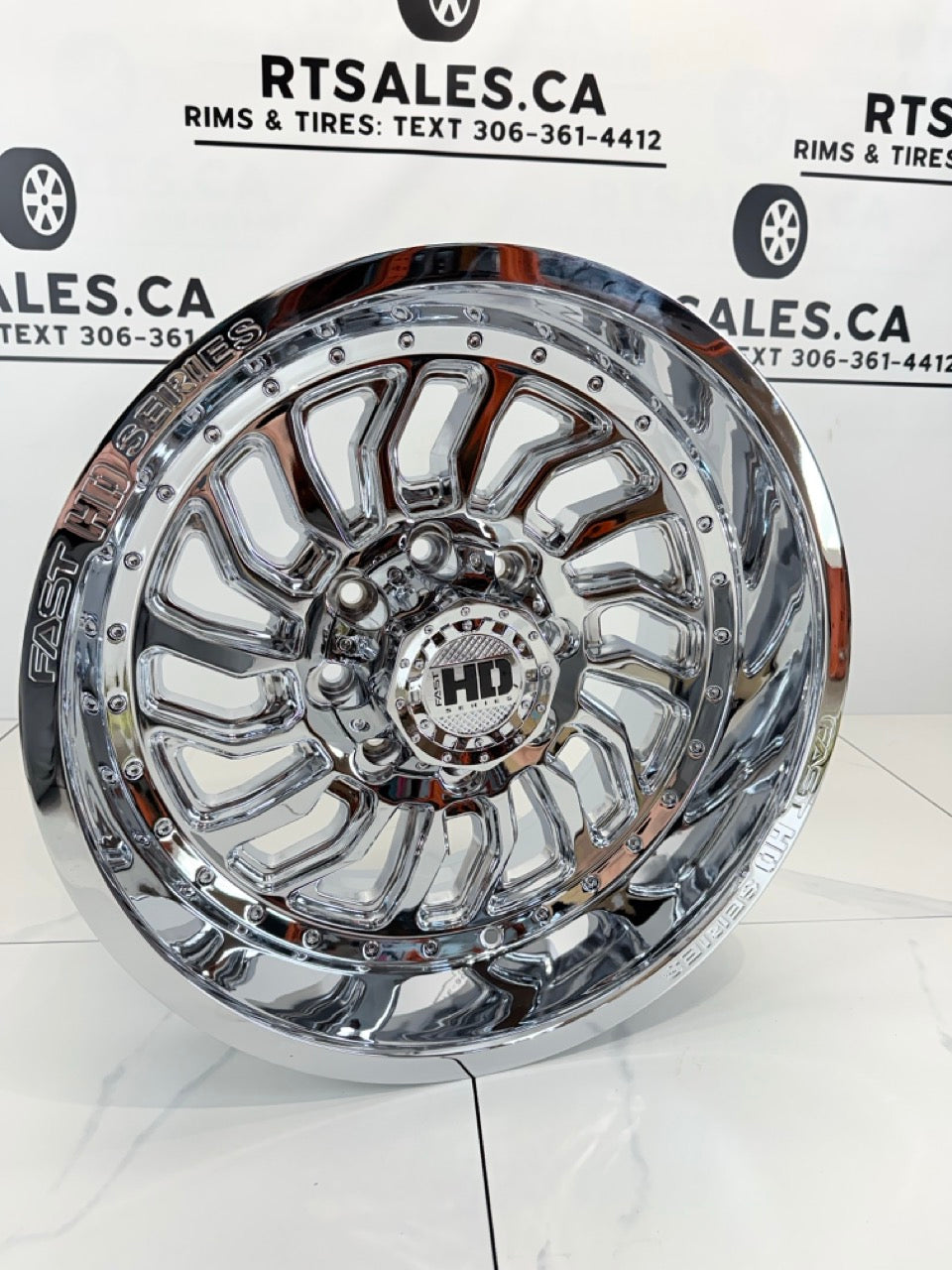 20x10 Fast D-STRUCT Rims 8x165 Chrome