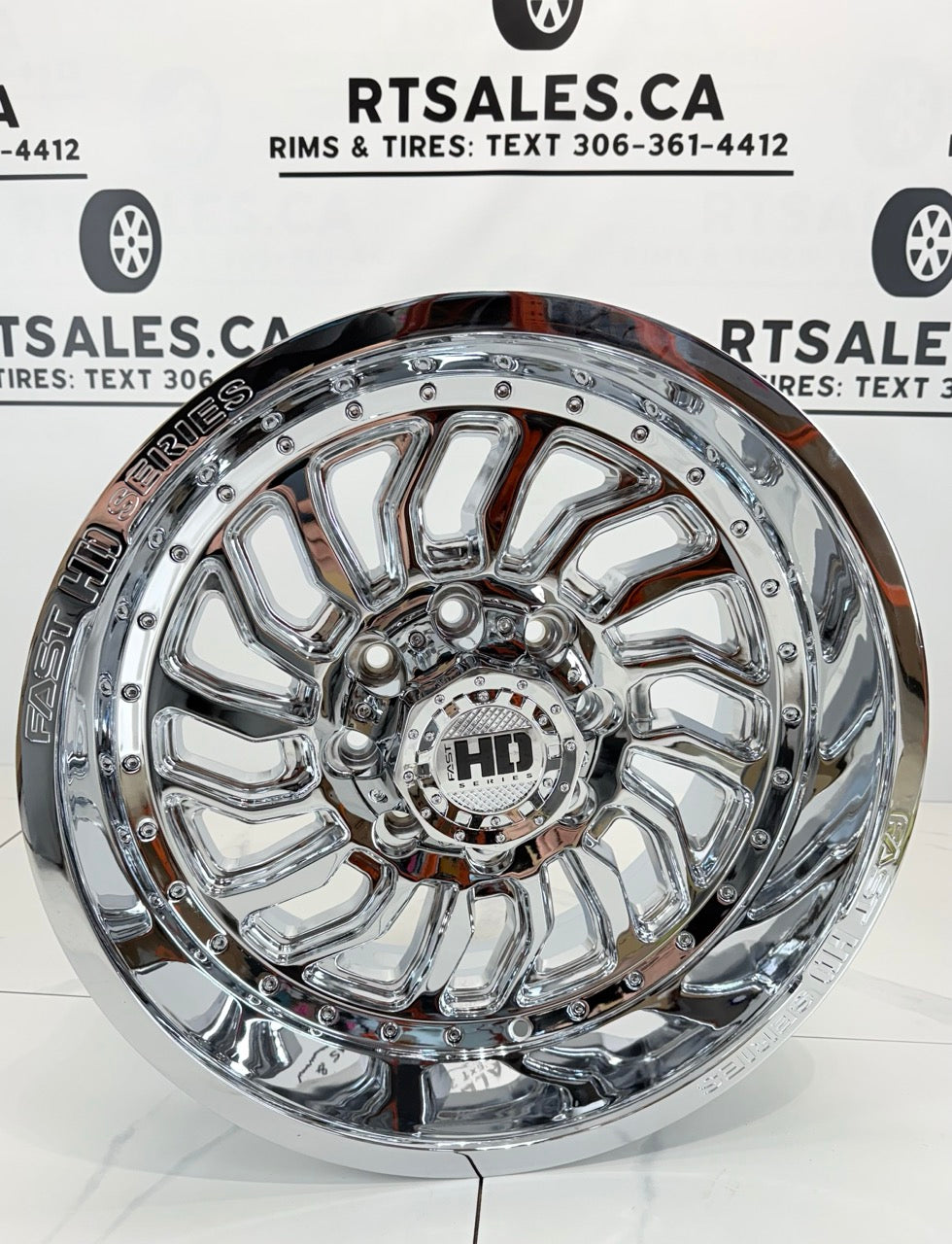 20x10 Fast D-STRUCT Rims 8x165 Chrome