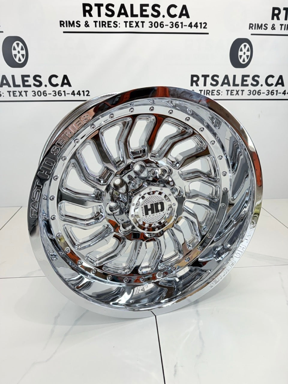 20x10 Fast D-STRUCT Rims 8x165 Chrome