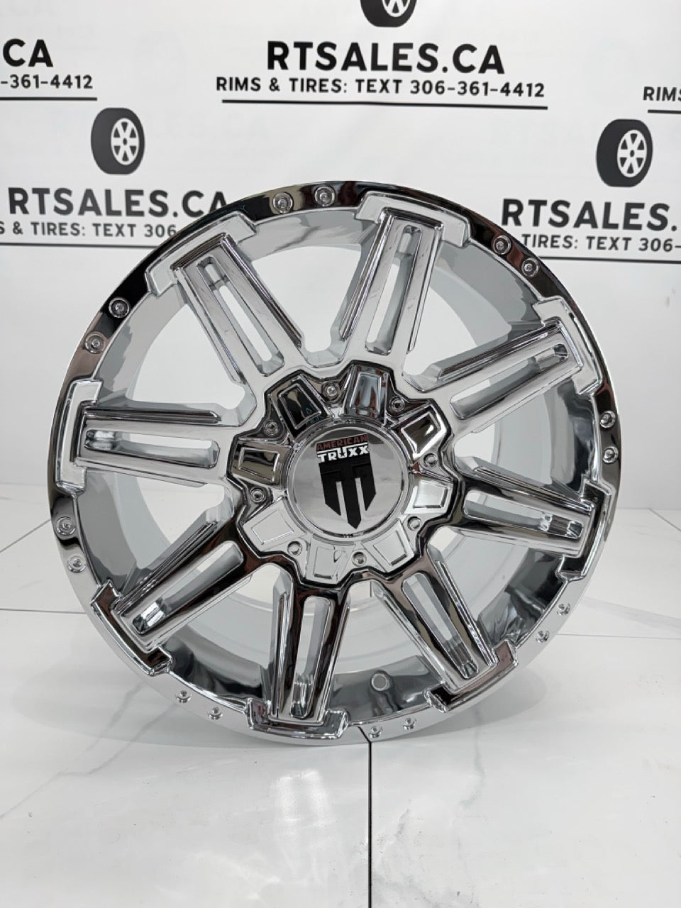 18x9 American Truxx Boom Rims 8x170 Chrome