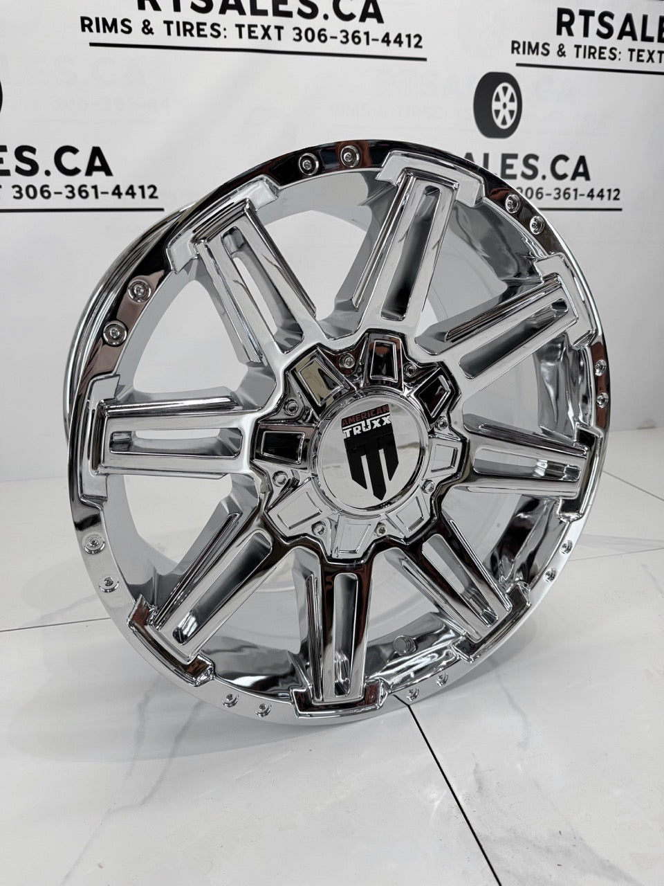 18x9 American Truxx Boom Rims 8x170 Chrome
