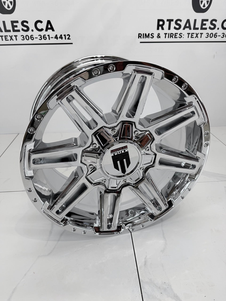 18x9 American Truxx Boom Rims 8x170 Chrome