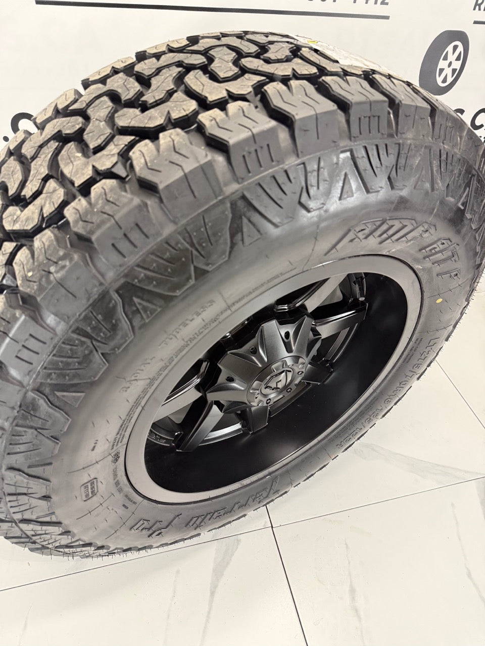 AMP Pro Tires on 18 inch Fuel Maverick Rims 8x180 - MULTIPLE SIZES