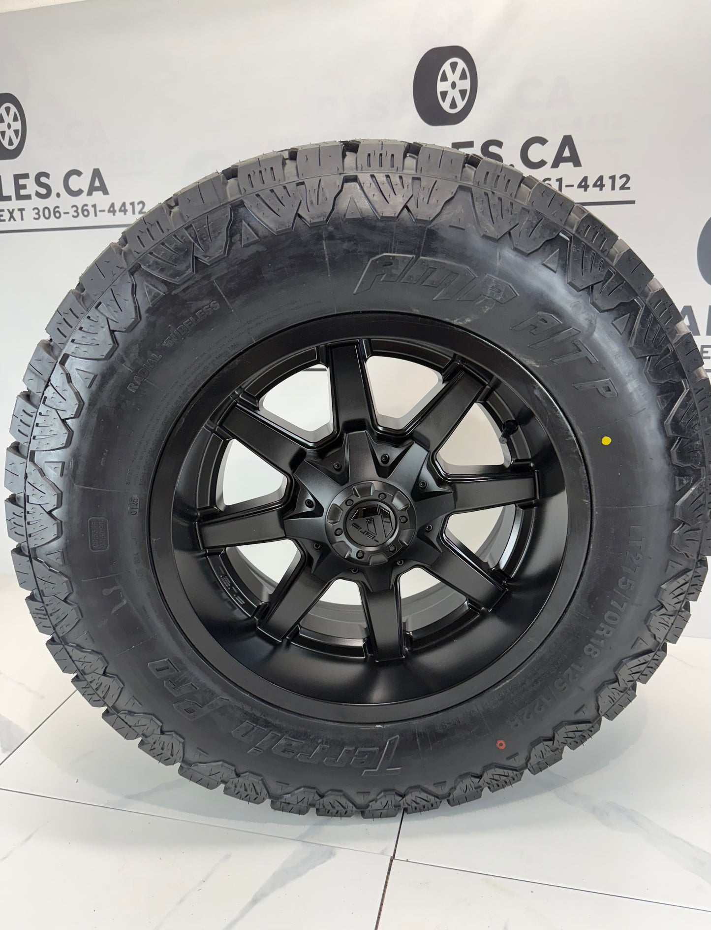275/70/18 AMP PRO tires Fuel Rims Ford F250 F350 8x170