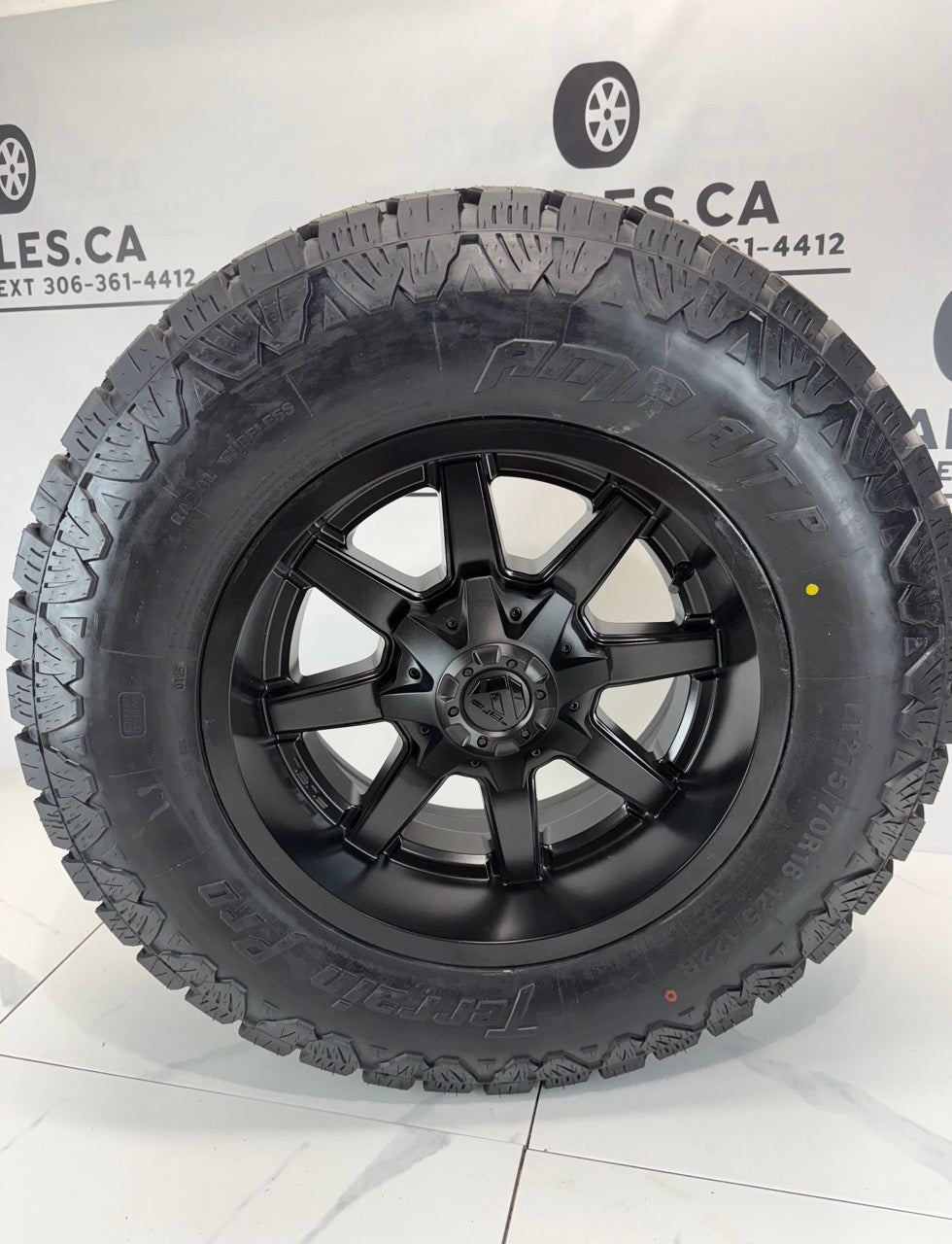 AMP Pro Tires on 18 inch Fuel Maverick Rims 8x180 - MULTIPLE SIZES