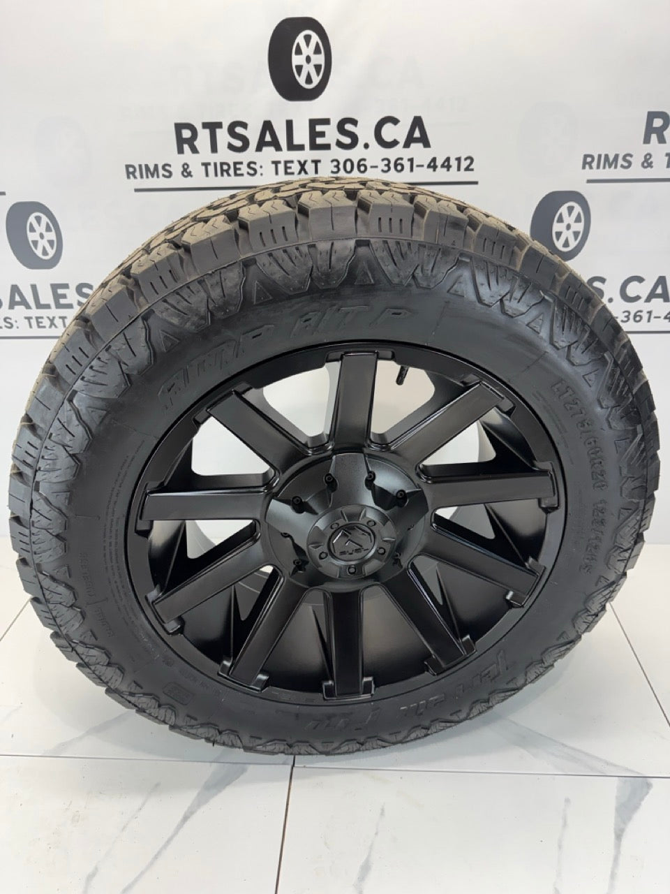 AMP PRO tires 20 inch Fuel Contra rims 8x180 - MULTIPLE SIZES
