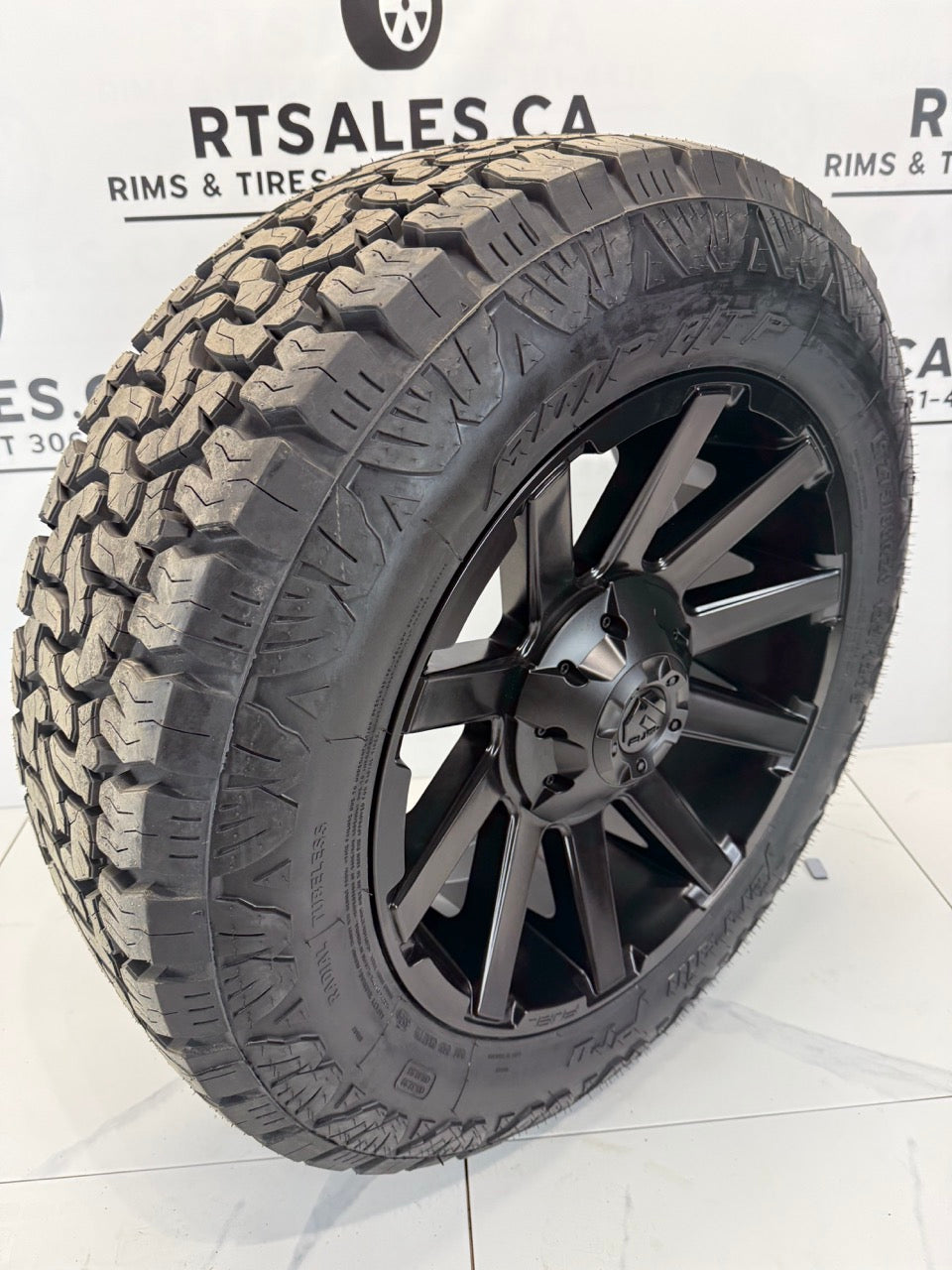 AMP PRO tires 20 inch Fuel Contra rims 8x180 - MULTIPLE SIZES