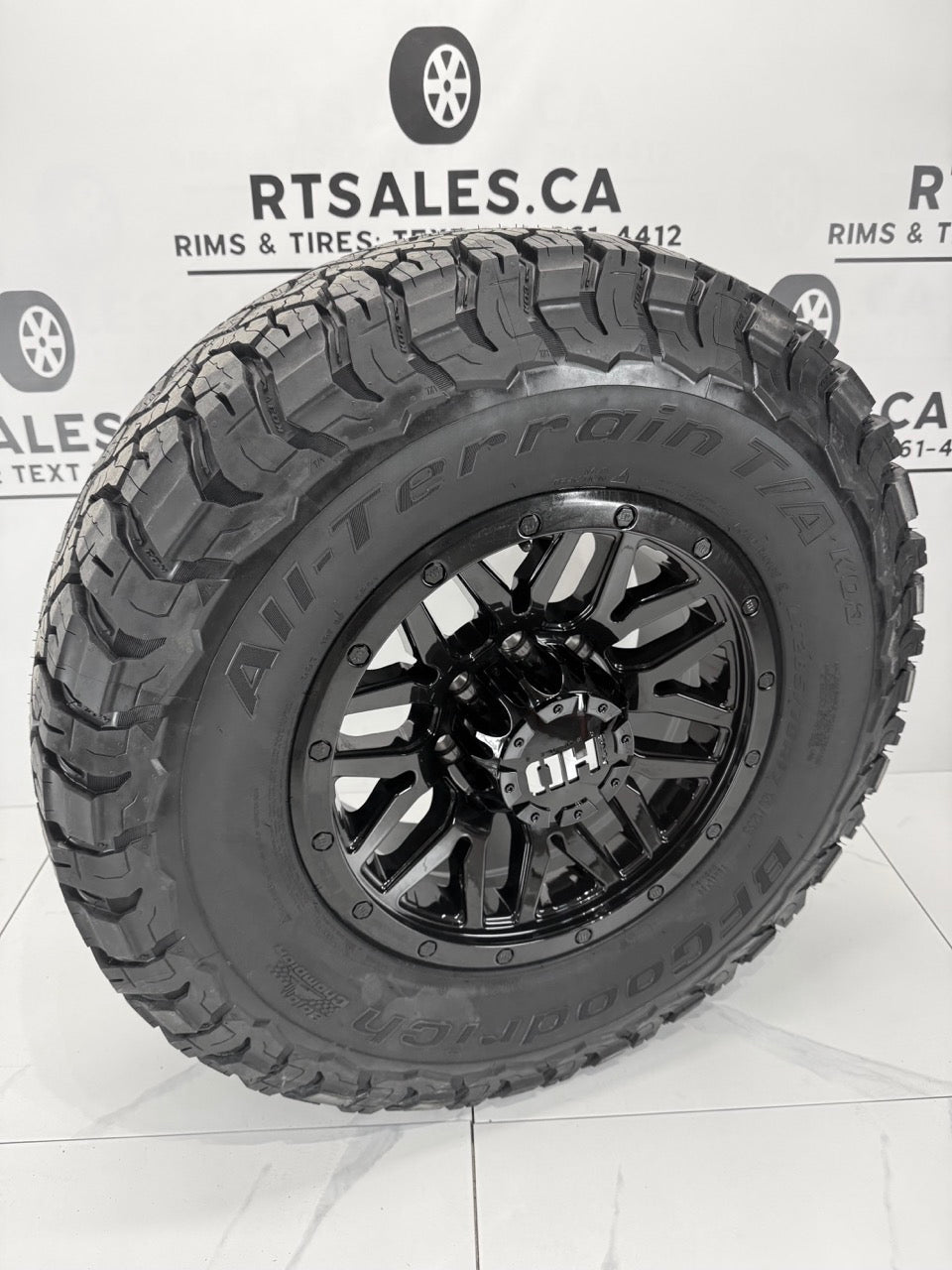 285/70/17 BFgoodrich tires on rims Dodge Ram Gmc Chevy 3500