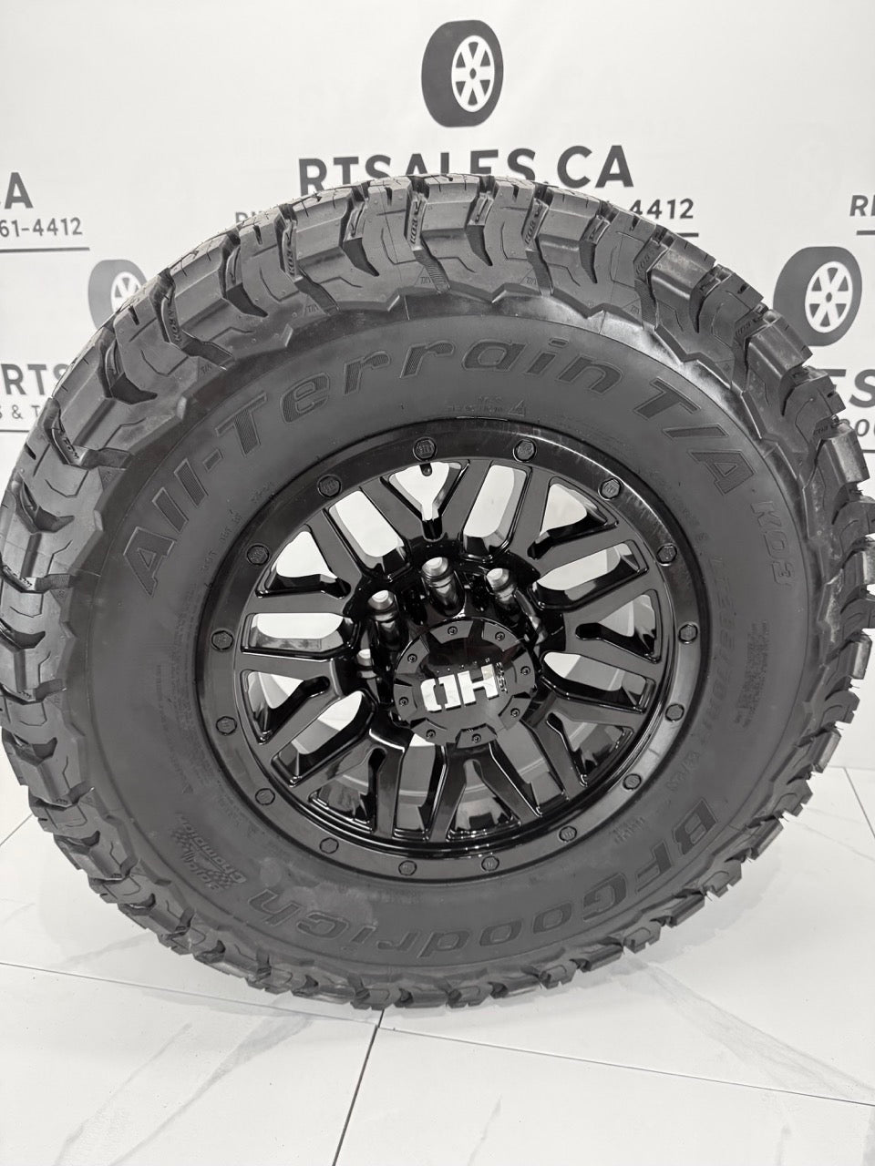 285/70/17 BFgoodrich tires on rims Dodge Ram Gmc Chevy 3500
