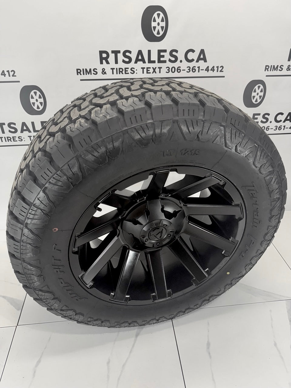 AMP Pro Tires on 20 inch Fuel Contra Rims 8x170 - MULTIPLE SIZES