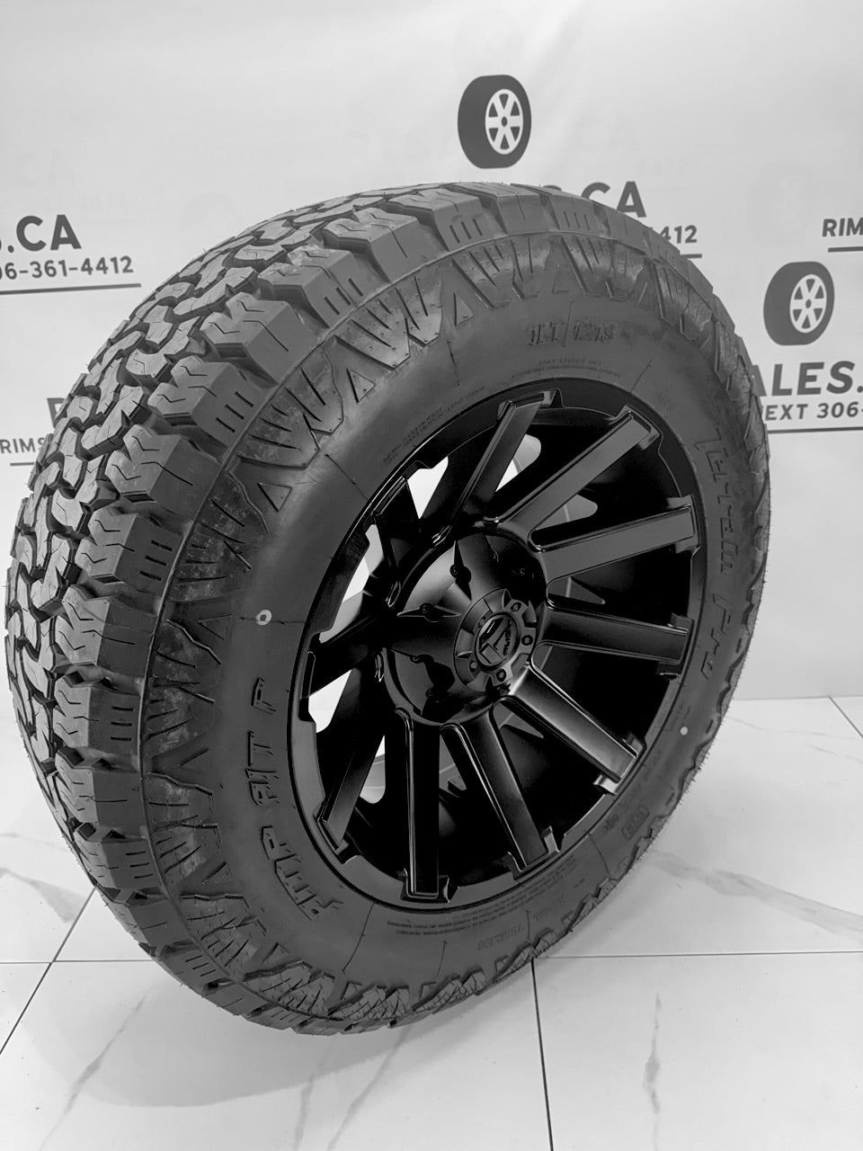 AMP Pro Tires on 20 inch Fuel Contra Rims 8x170 - MULTIPLE SIZES