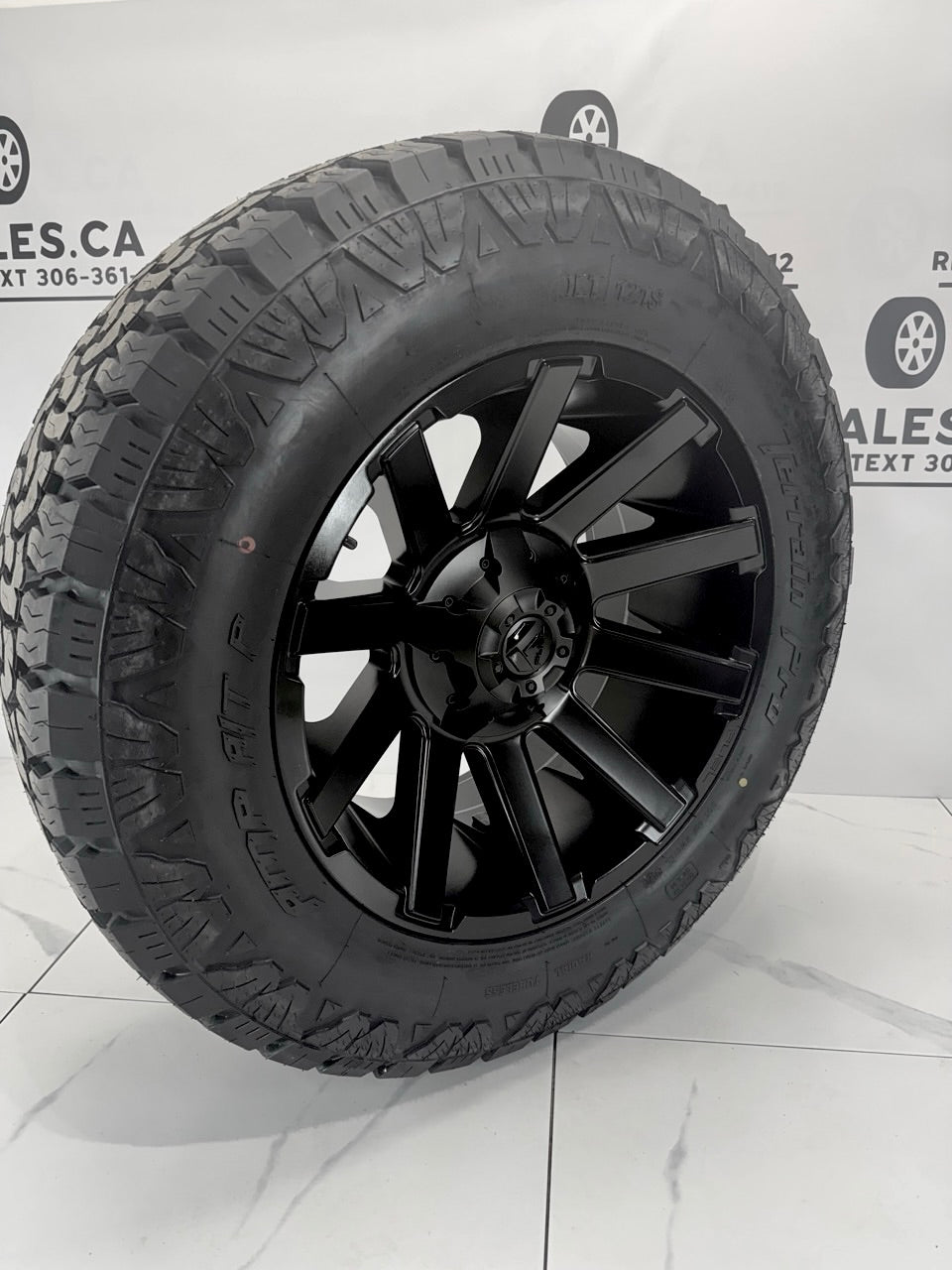 AMP Pro Tires on 20 inch Fuel Contra Rims 8x170 - MULTIPLE SIZES
