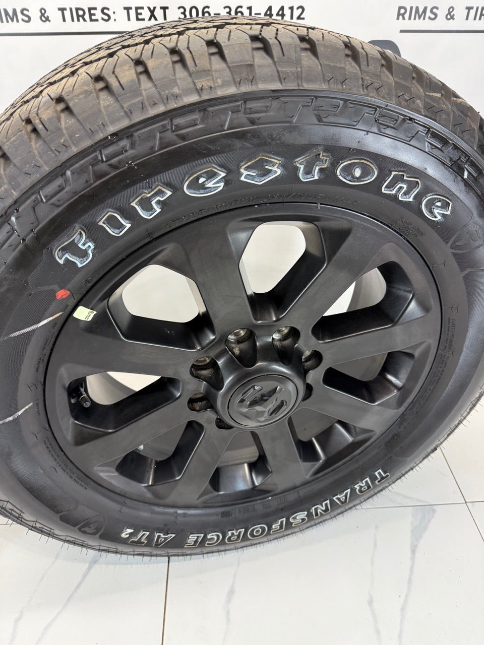 LT 285/60/20 Firestone tires Dodge Ram 2500 3500 rims / 8x165 (Takeoffs)