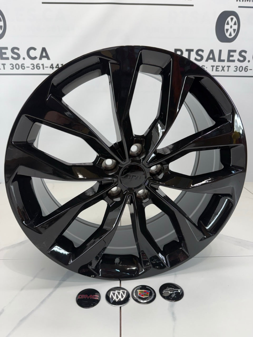 5x115 Black RT Rims - 17", 18", or 19"