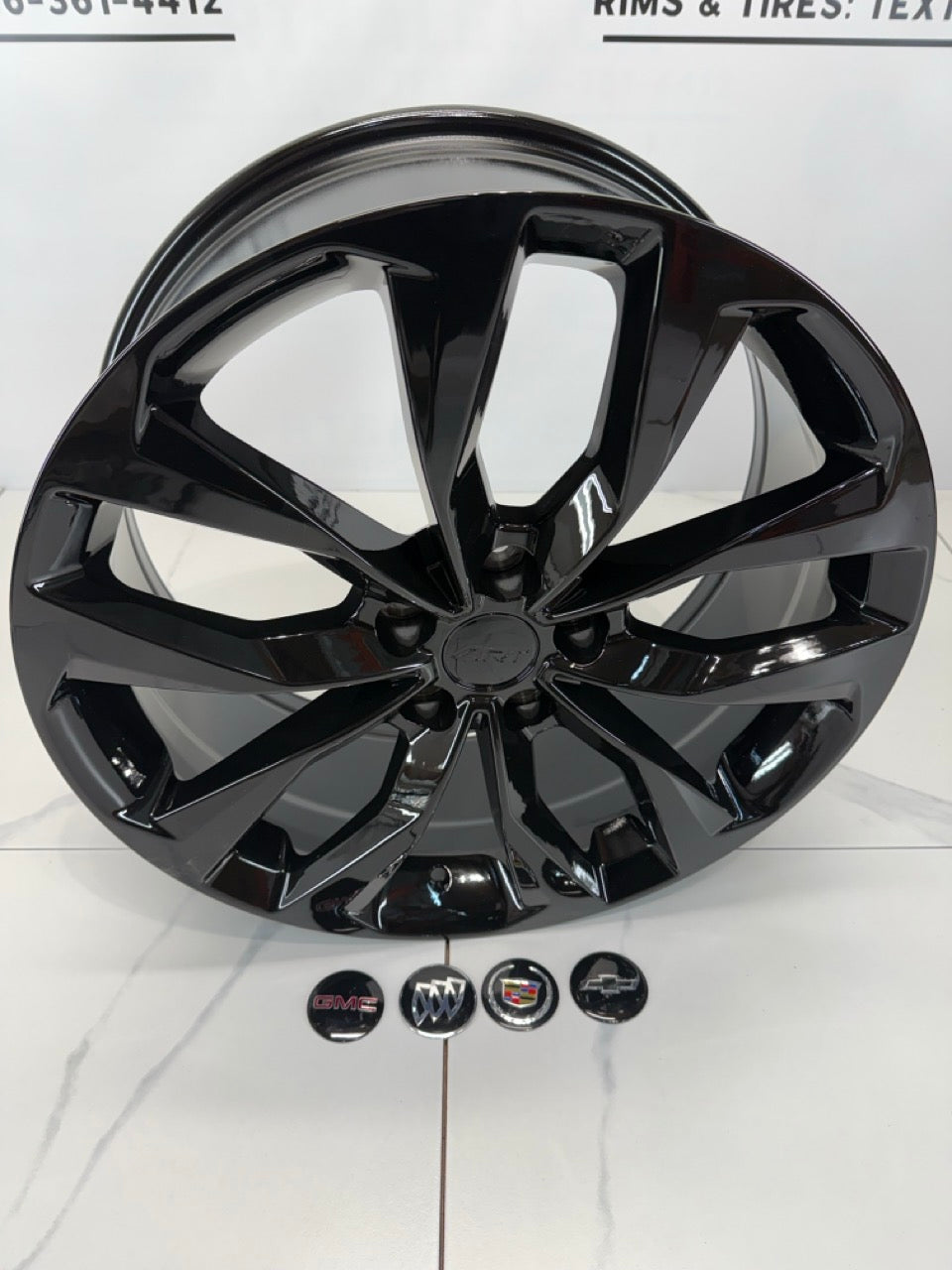 5x115 Black RT Rims - 17", 18", or 19"