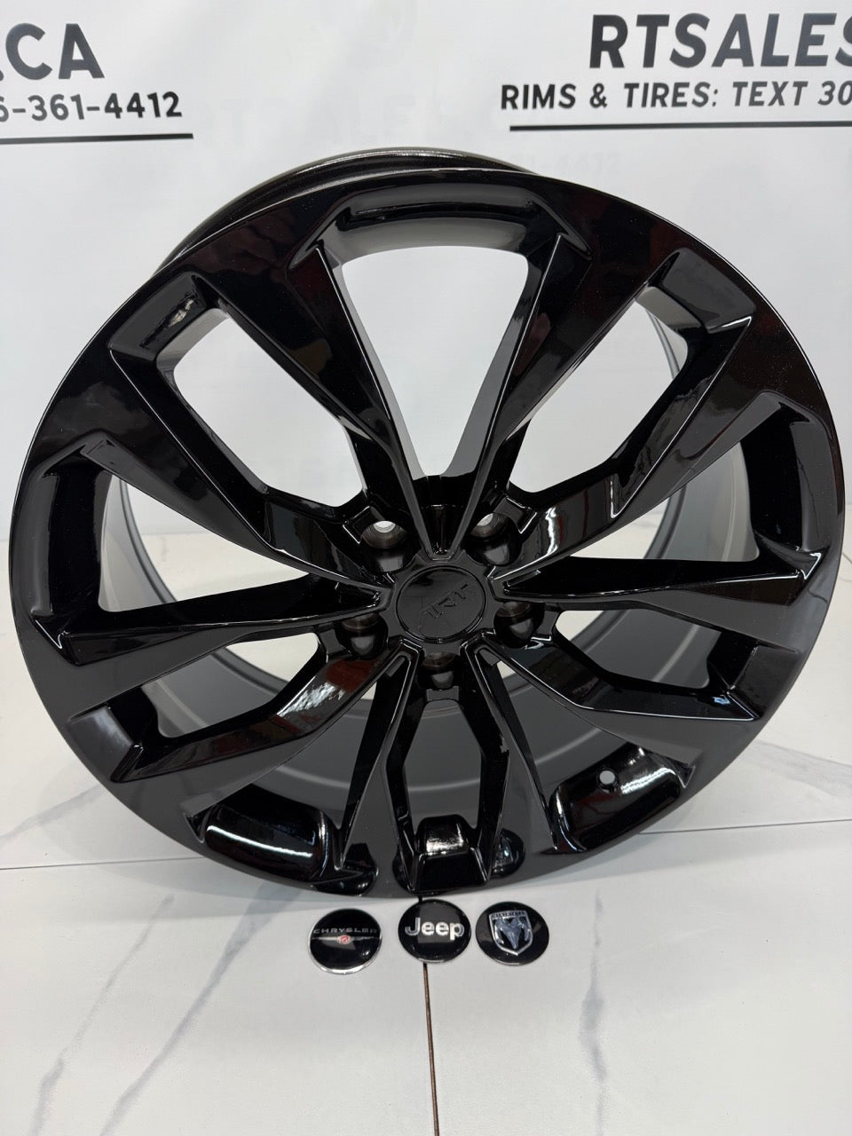 18x8 Black Multi-fit Rims 5x127