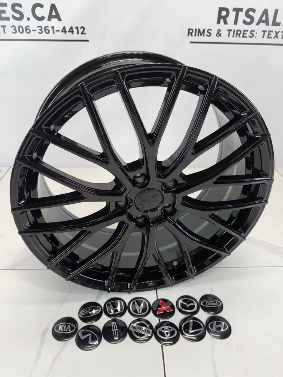5x114.3 Dai Rims Gloss Black - 17", 18", & 19"