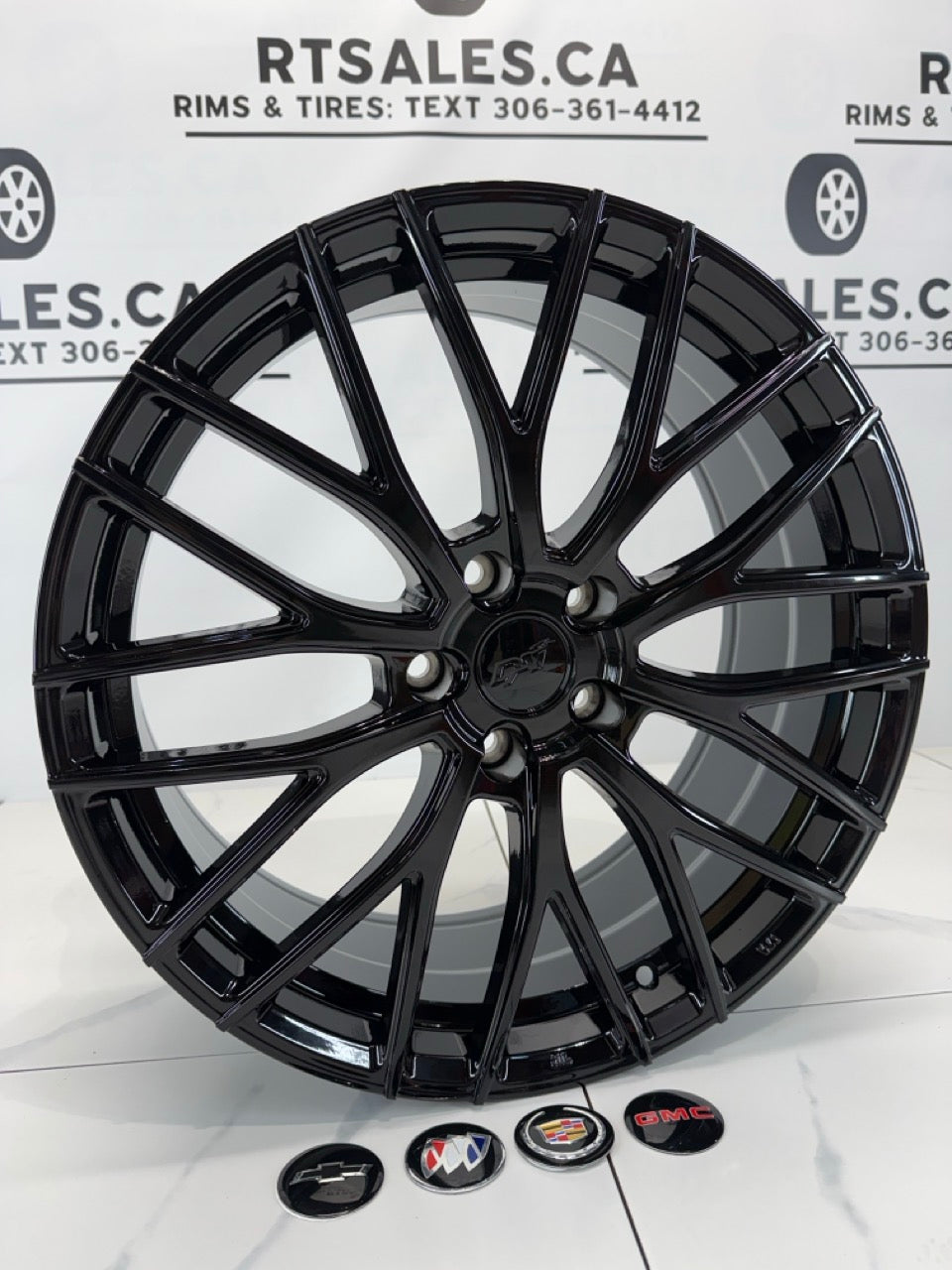 17x7 Dai Rims 5x115 Gloss Black