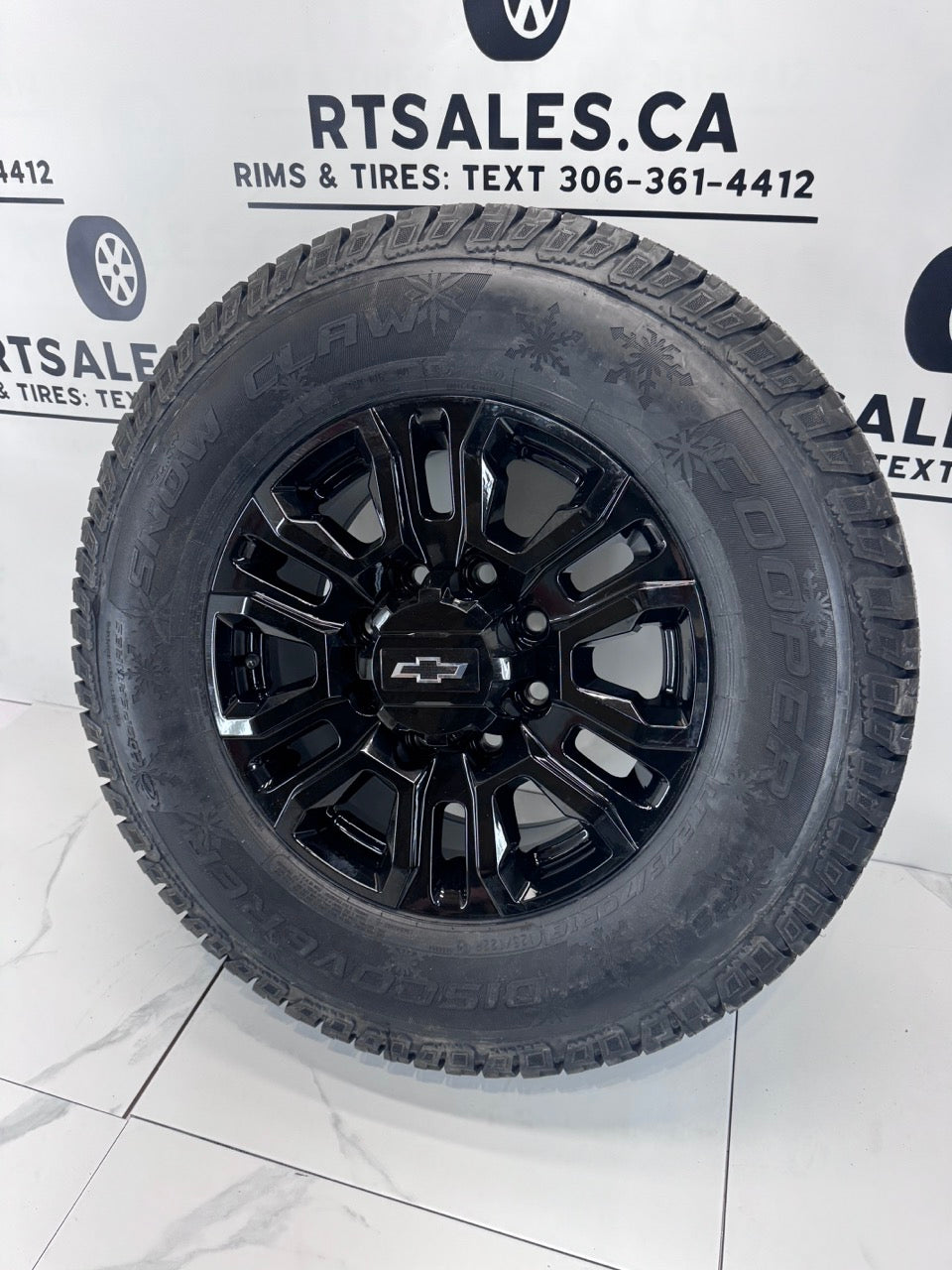 LT 275/65/18 Cooper Snow Claw Winter Tires on 18" Rims 8x165