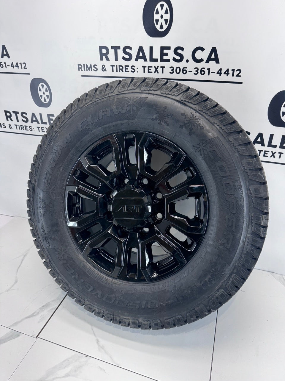 LT 275/65/18 Cooper Snow Claw Winter Tires on 18" Rims 8x165