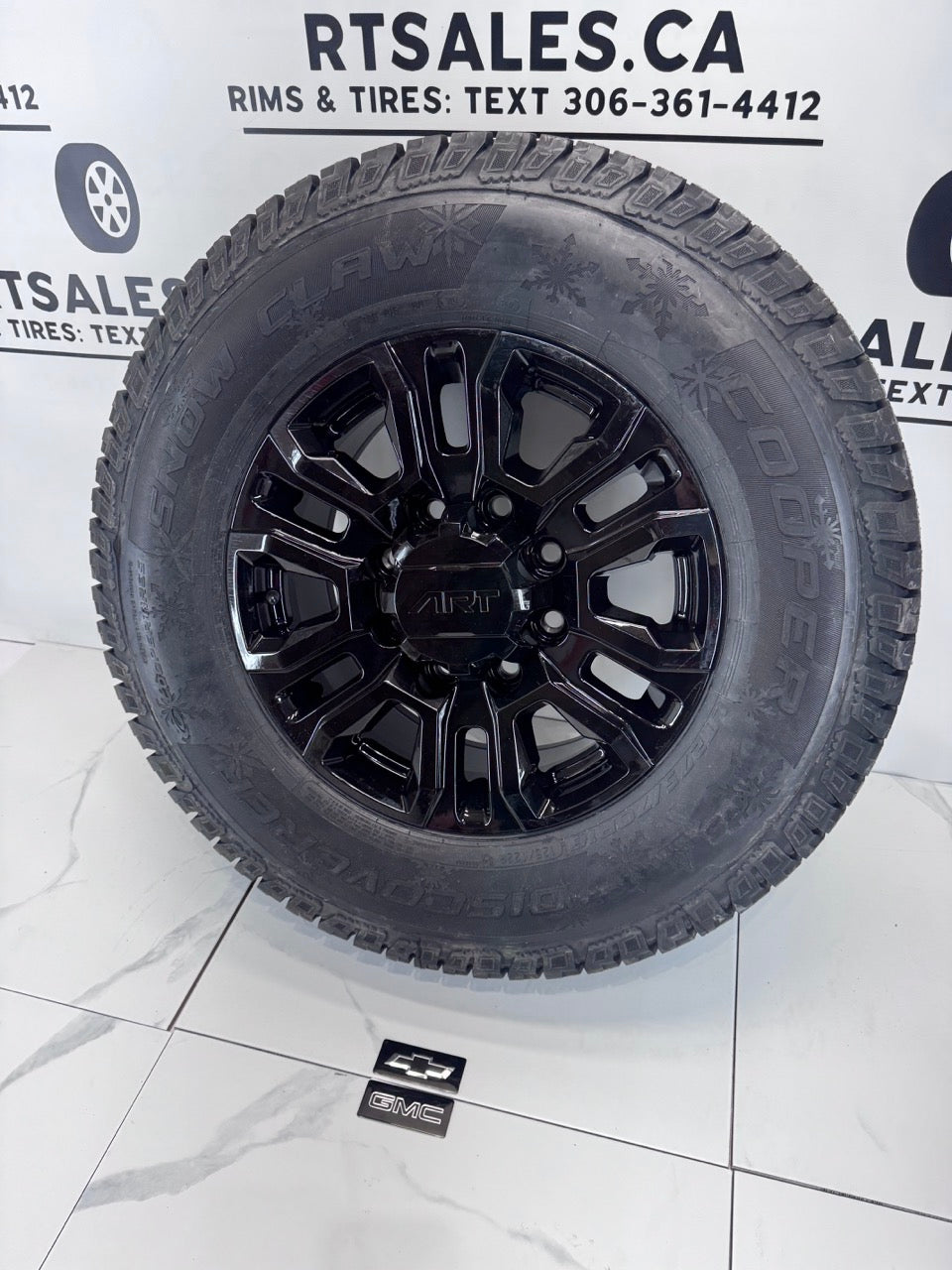LT 275/65/18 Cooper Snow Claw Winter Tires on 18" Rims 8x165
