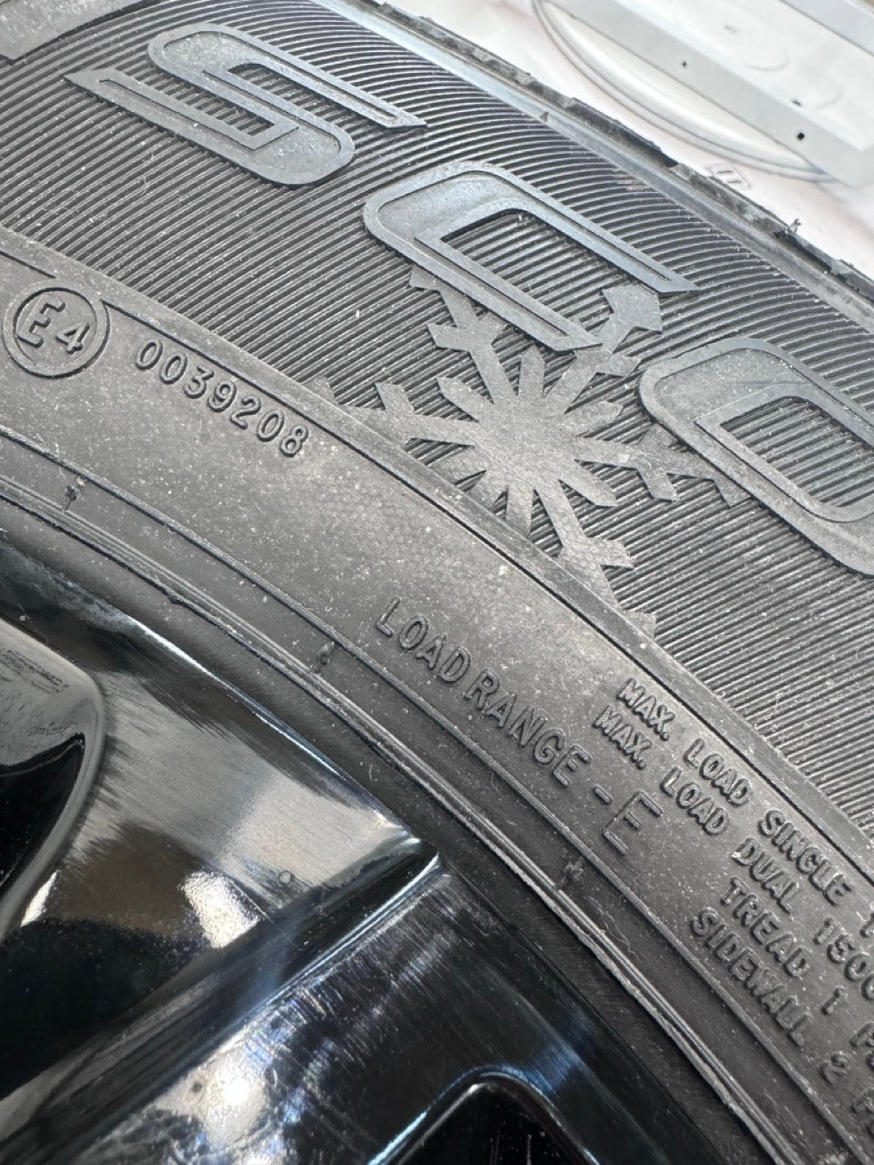 LT 275/65/18 Cooper Snow Claw Winter Tires on 18" Rims 8x165