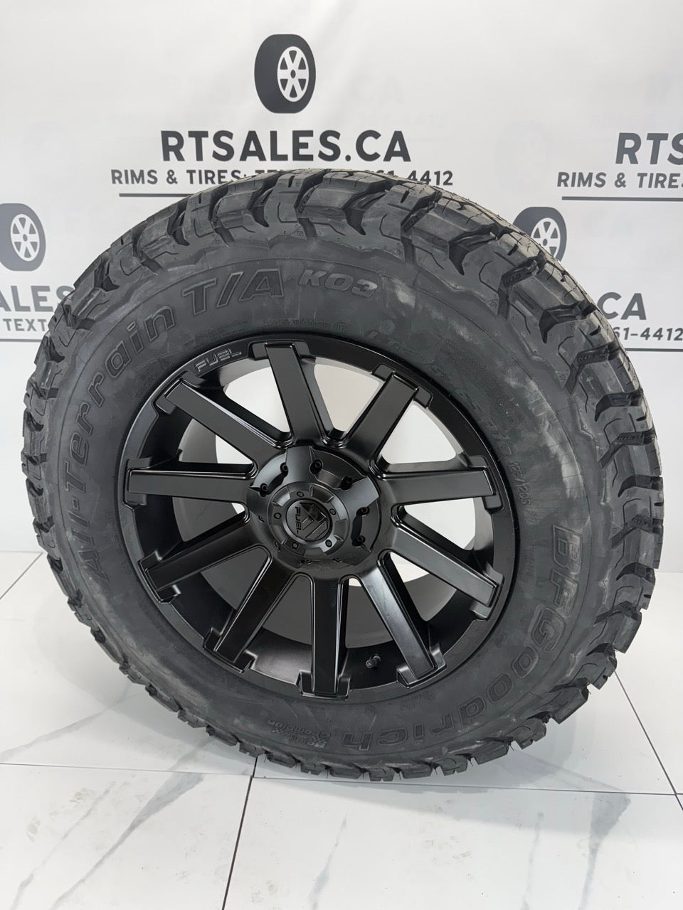 BfGoodrich K03 Tires on 18 inch Fuel Rims 6x135/139 - MULTIPLE SIZES