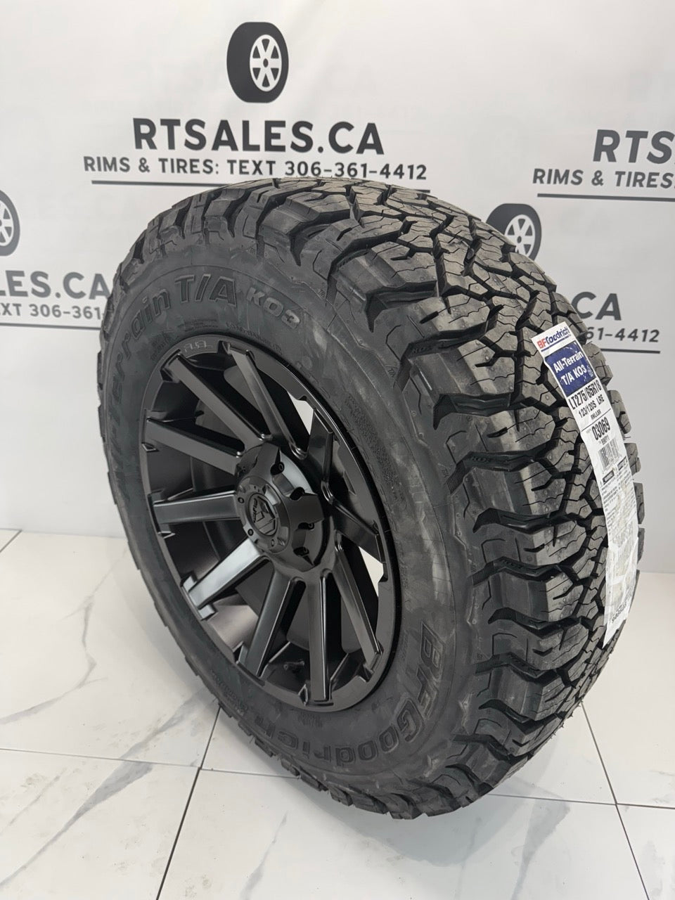 BfGoodrich K03 Tires on 18 inch Fuel Rims 6x135/139 - MULTIPLE SIZES