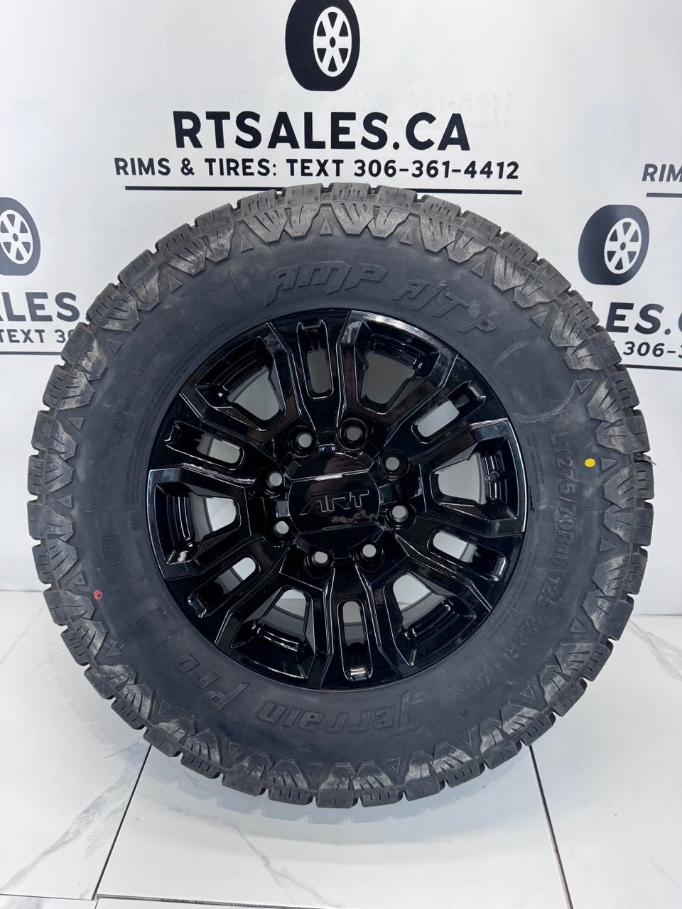 275/70/18 Amp tires Rims 8x180. GMC Chevy 2500 3500