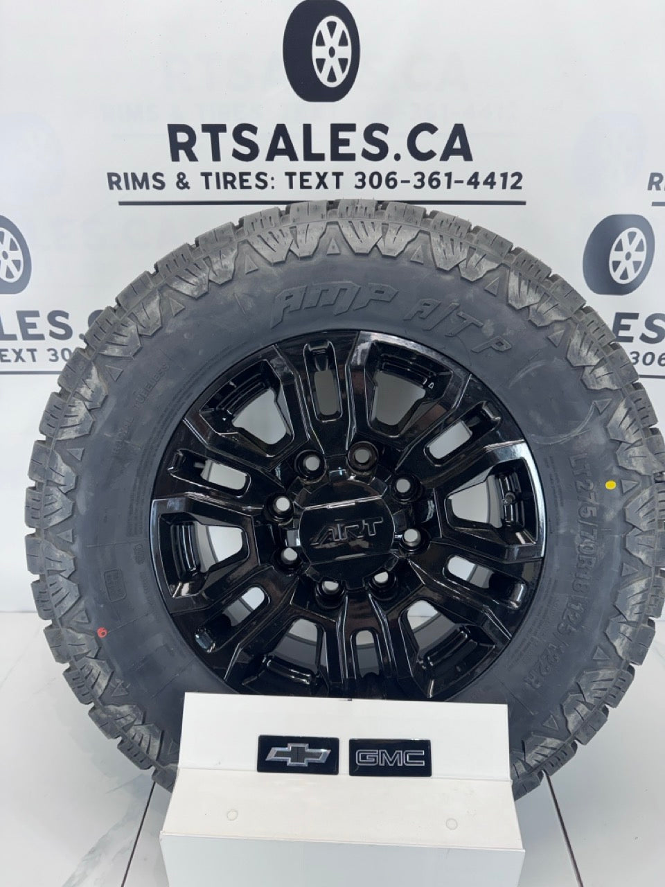 275/70/18 Amp tires Rims 8x180. GMC Chevy 2500 3500