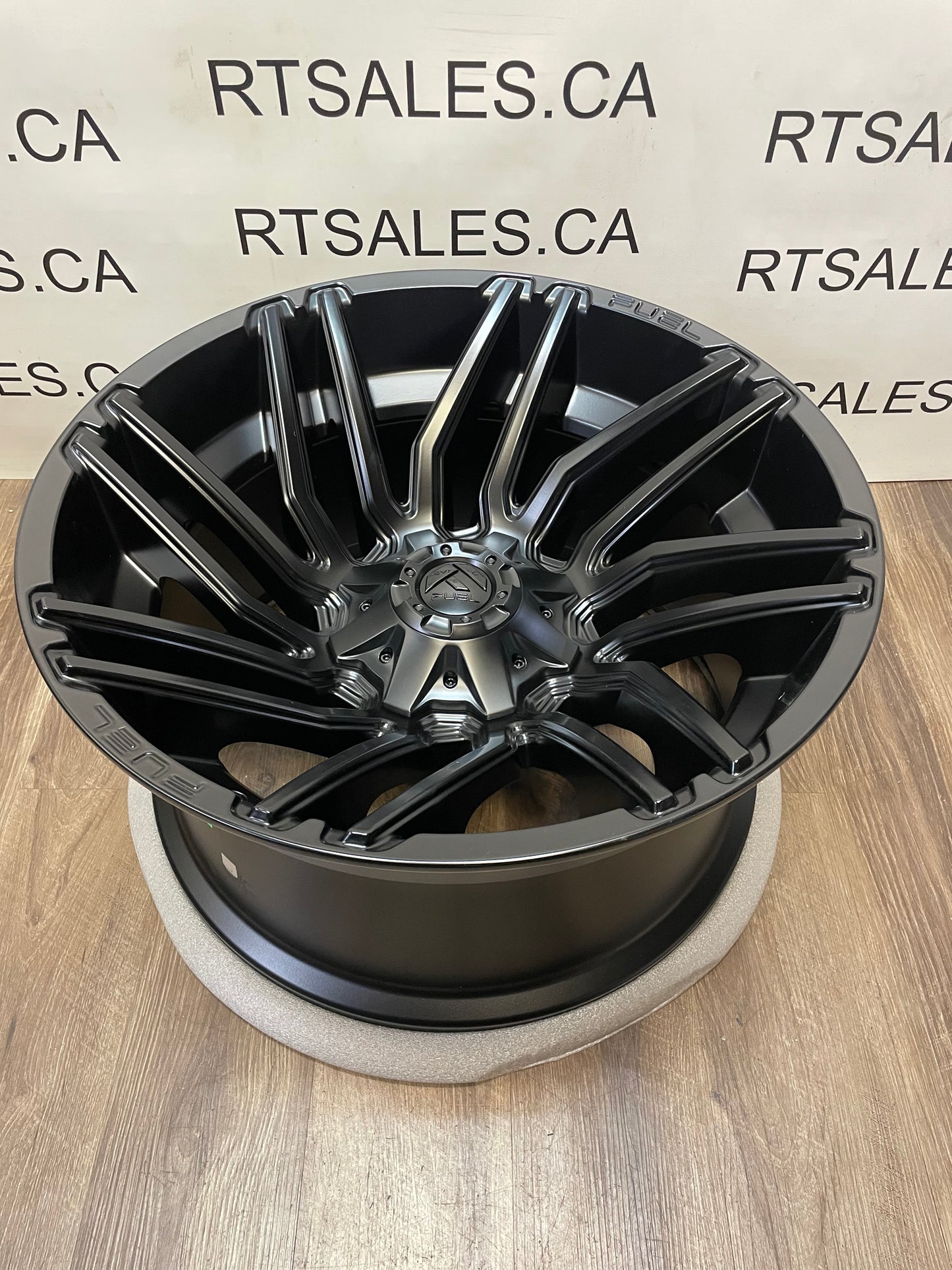 22x12 Fuel Typhoon Rims 8x165 Dodge Ram GMC Chevy 2500 3500