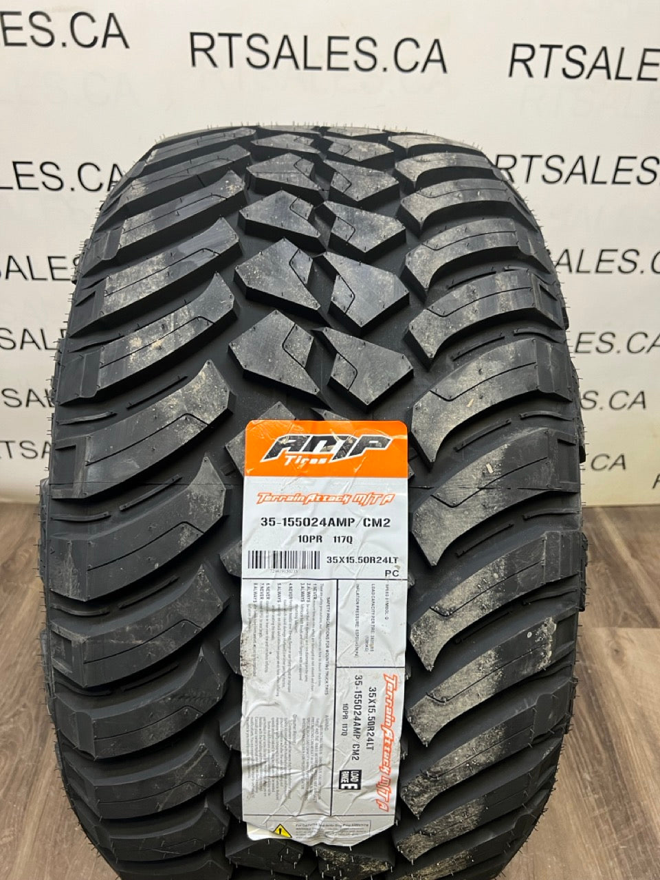 LT 35x15.5x24 Amp TERRAIN ATTACK M/T E Mud All Season Tires
