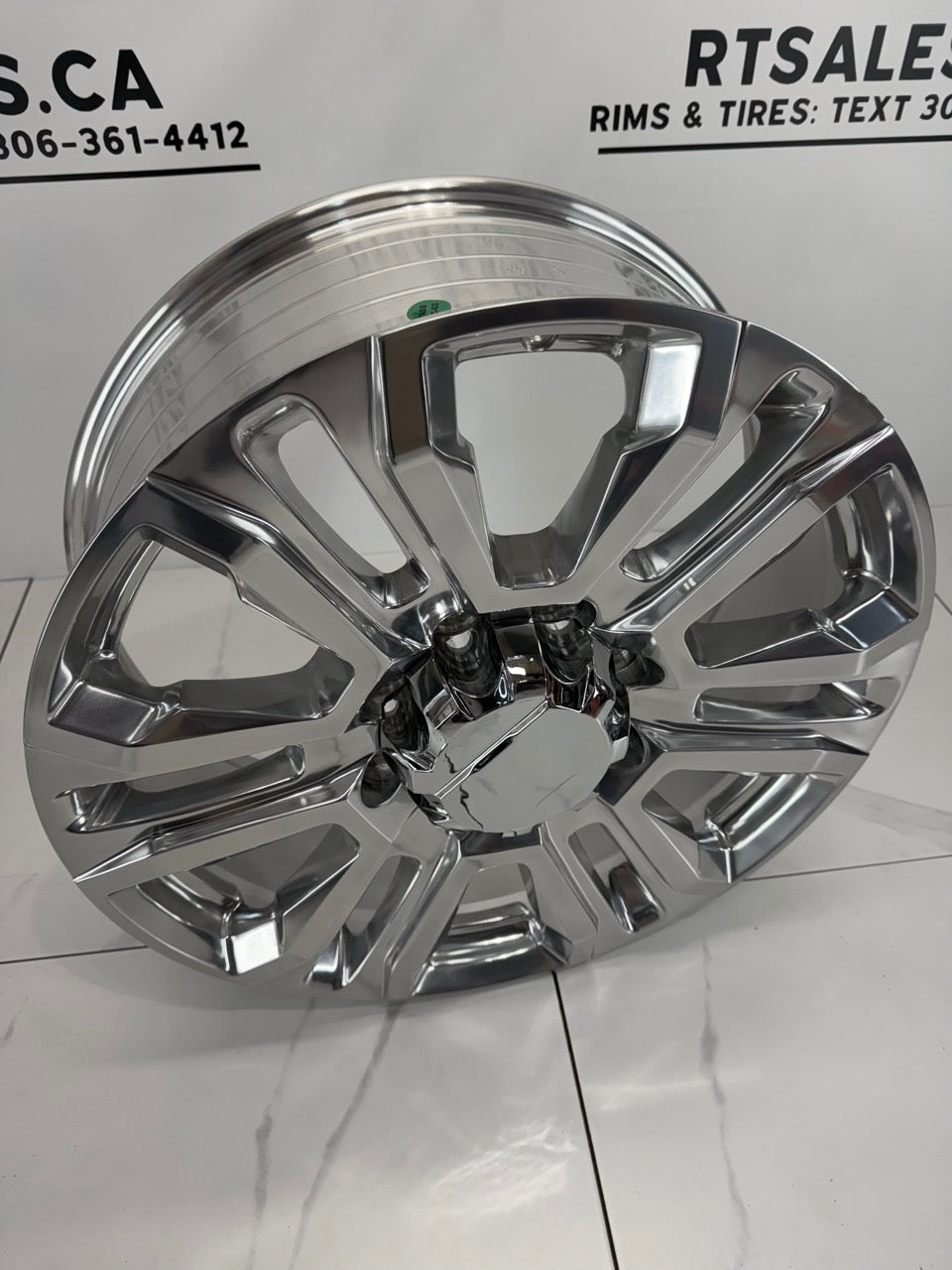 22x8.5 GMC CHEVY Replica Rims 8x180 2500 3500 Polished