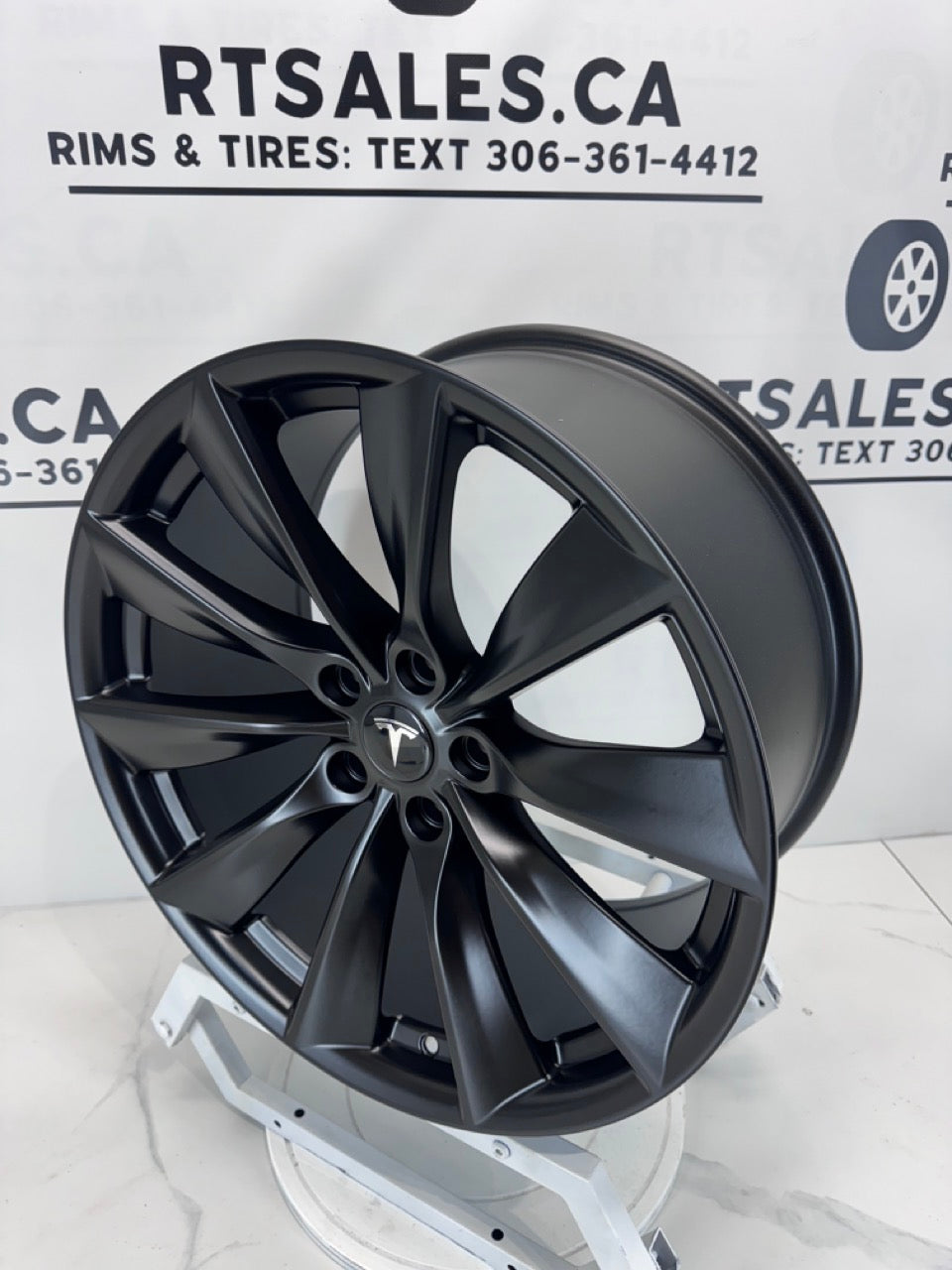 19x9.5 R241 Tesla Rims 5x114.3 Matte Black