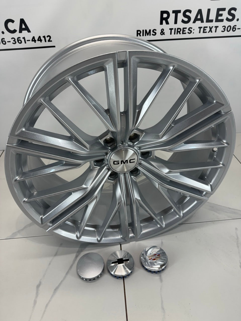 22x9.5 Replica PR227 Rims 6x139.7 Gloss Silver