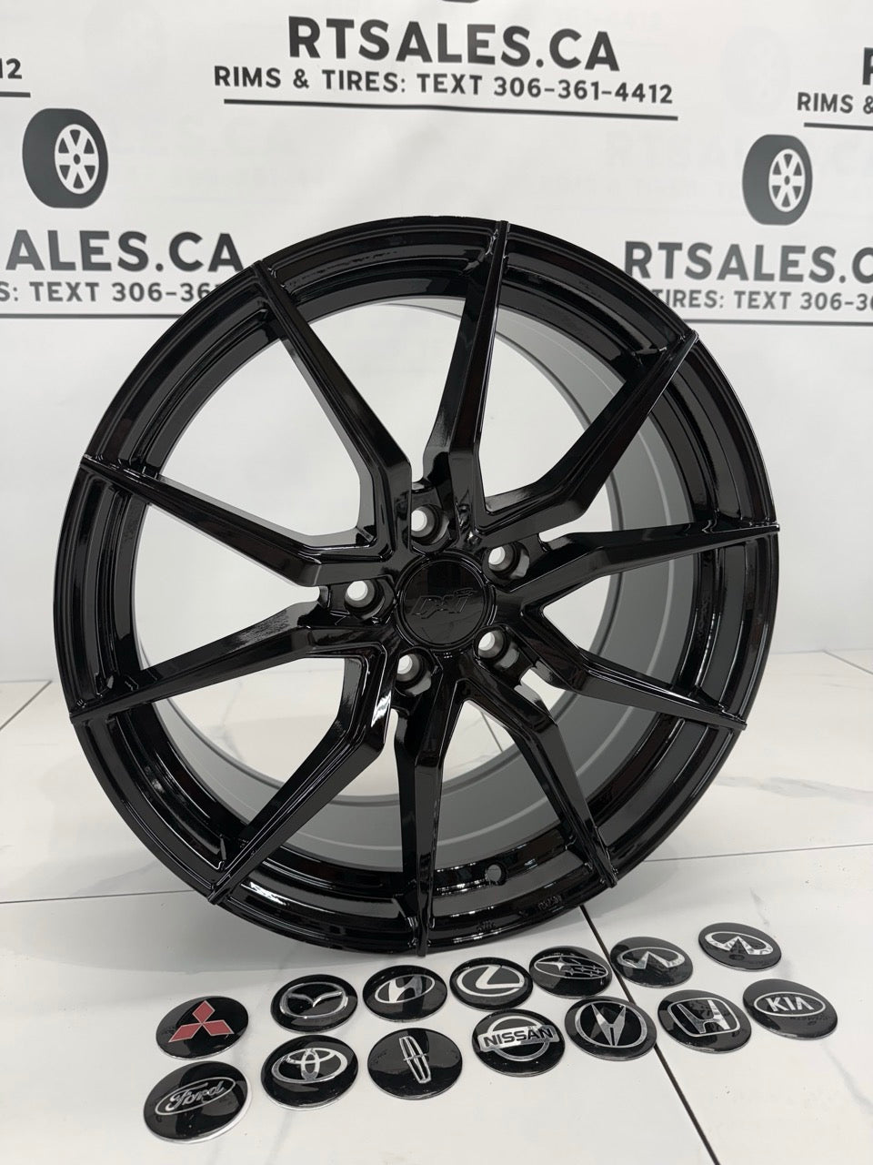 18x8 Conceptor Rims 5x114.3 Gloss Black