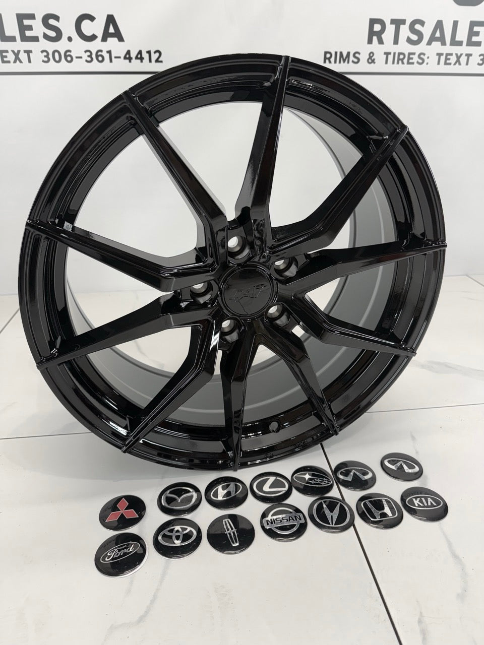 18x8 Conceptor Rims 5x114.3 Gloss Black