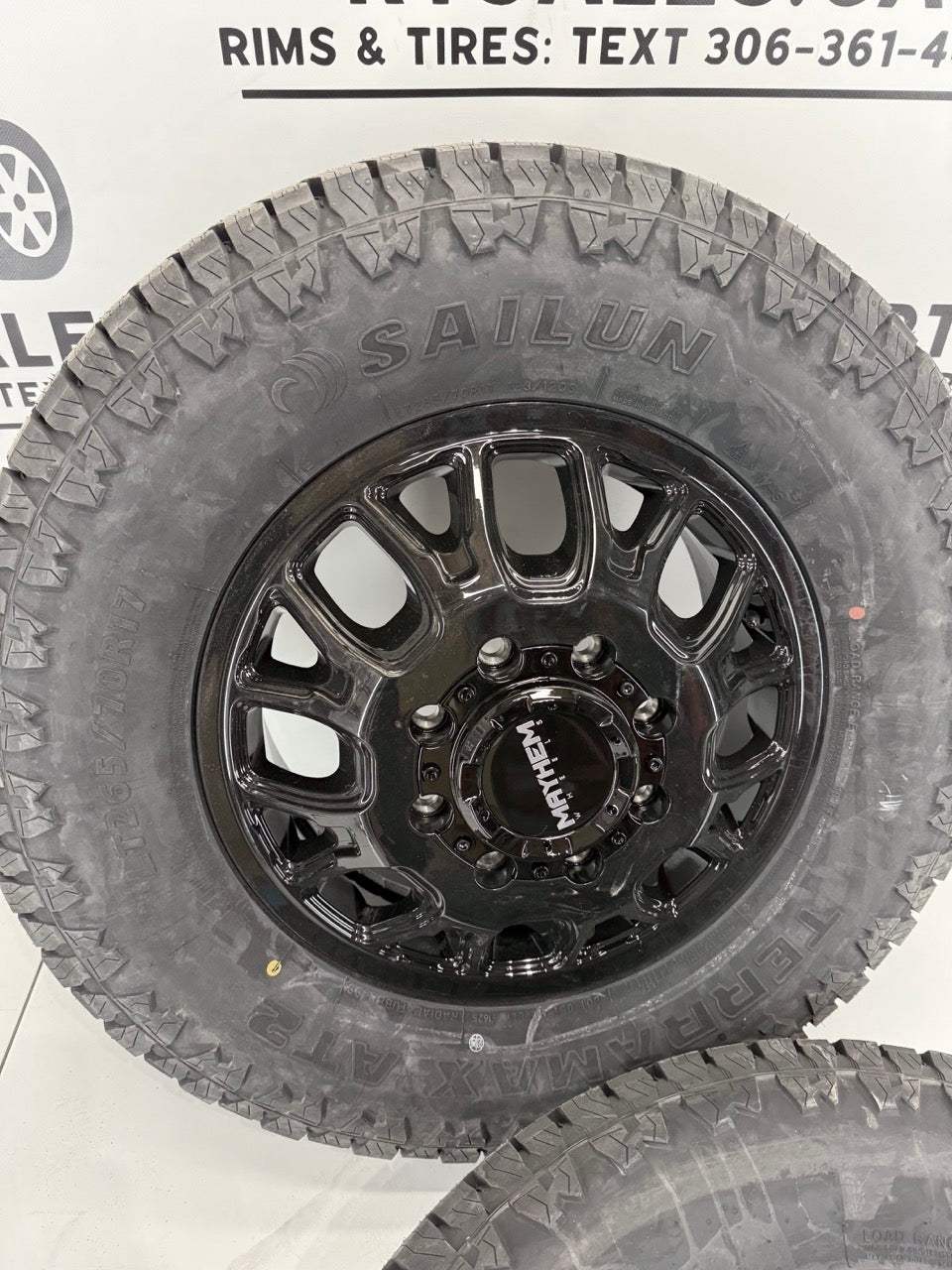 17" LT Sailun All weather Tires Mayhem Dually Rims - MULTIPLE SIZES