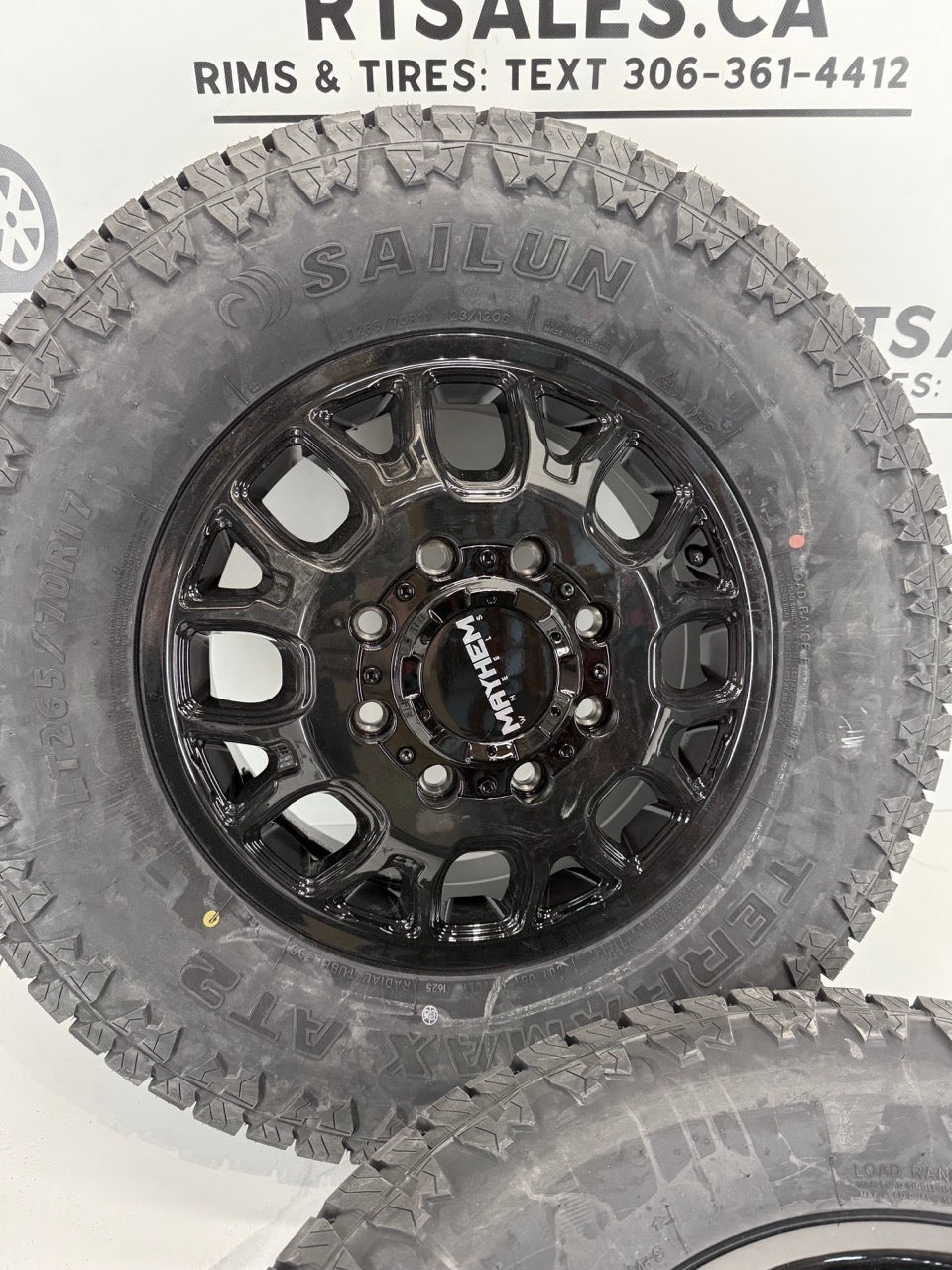 17" LT Sailun All weather Tires Mayhem Dually Rims - MULTIPLE SIZES