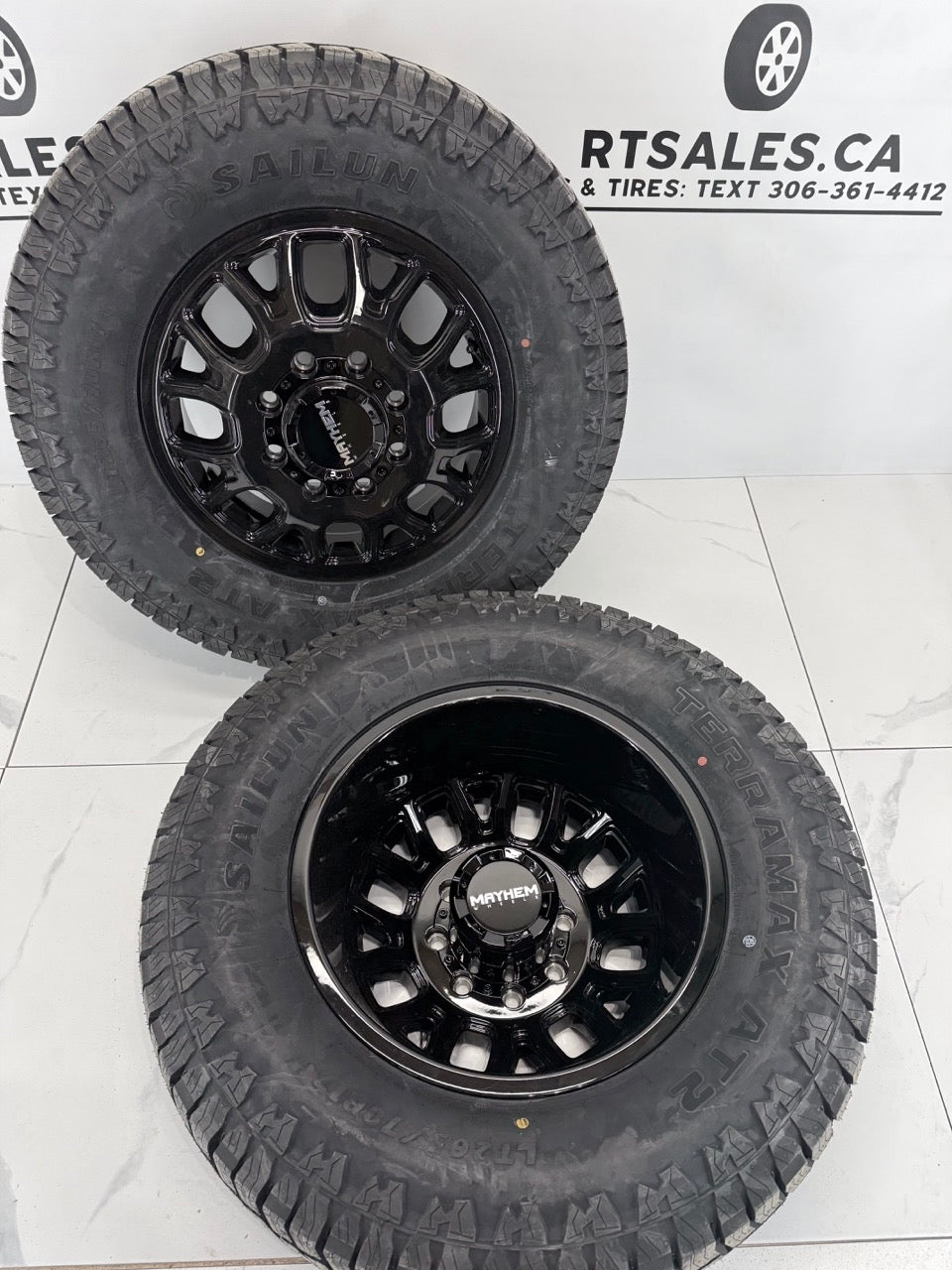17" LT Sailun All weather Tires Mayhem Dually Rims - MULTIPLE SIZES