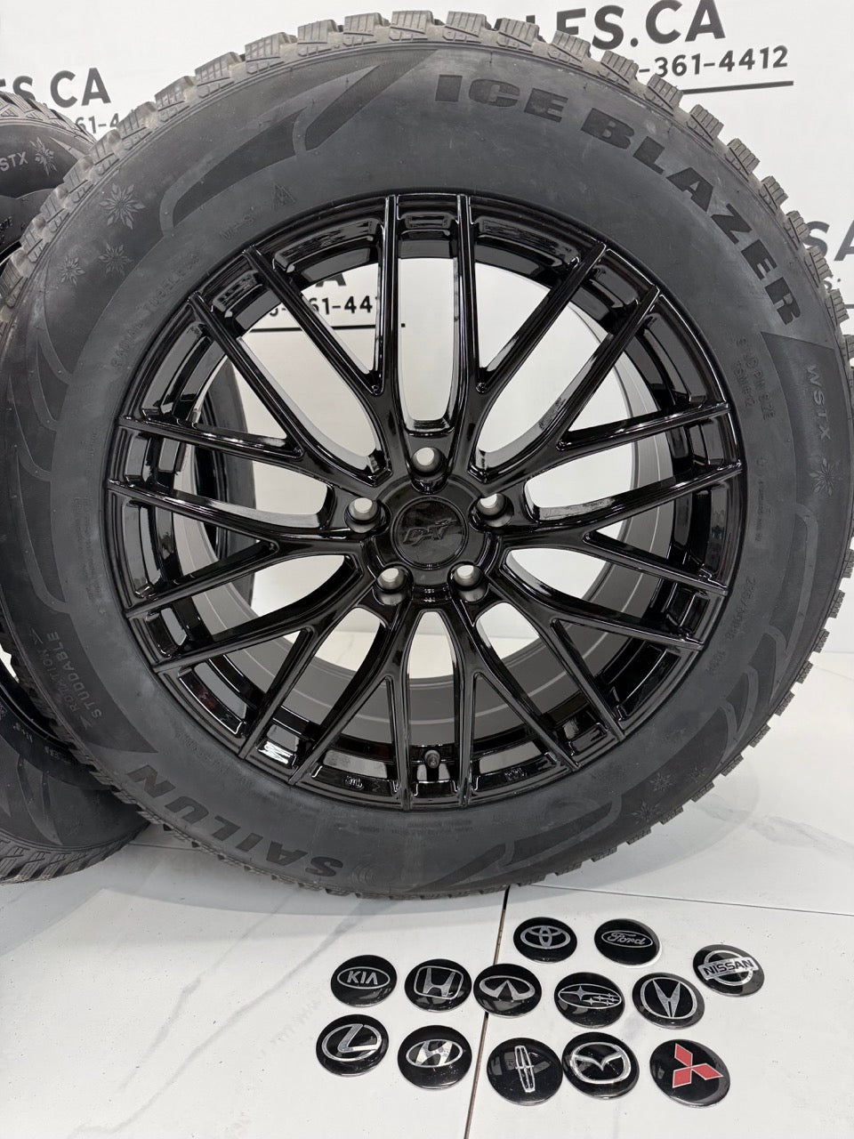 19" Studded WINTER TIRES rims 5x114.3 - MULTIPLE SIZES