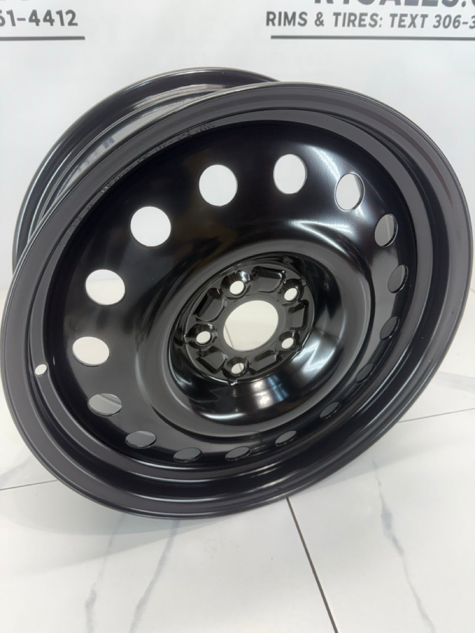16x6.5 Black Steel Rims 5x100
