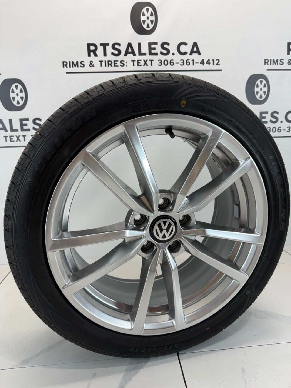 235/45/18 All season tires 18x8 Rims 5x112 Volkswagen (takeoffs)