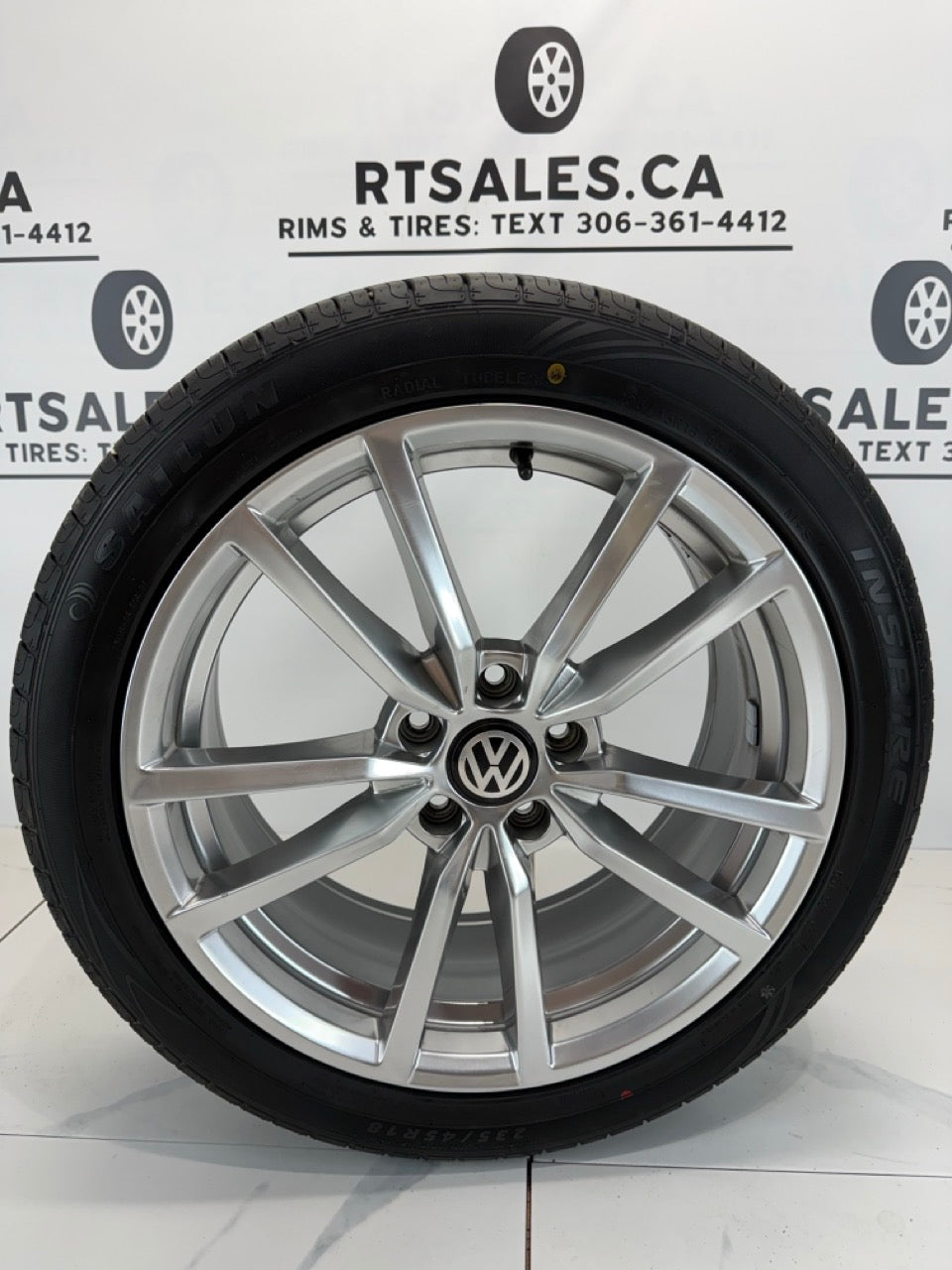 235/45/18 All season tires 18x8 Rims 5x112 Volkswagen (takeoffs)