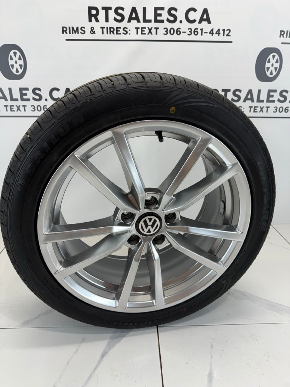 235/45/18 All season tires 18x8 Rims 5x112 Volkswagen (takeoffs)