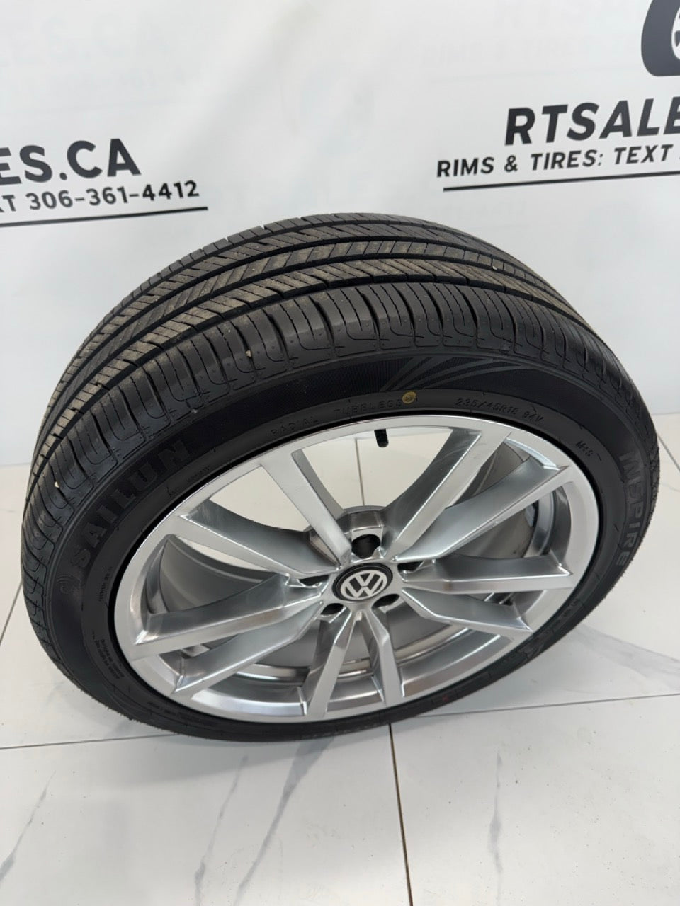 235/45/18 All season tires 18x8 Rims 5x112 Volkswagen (takeoffs)