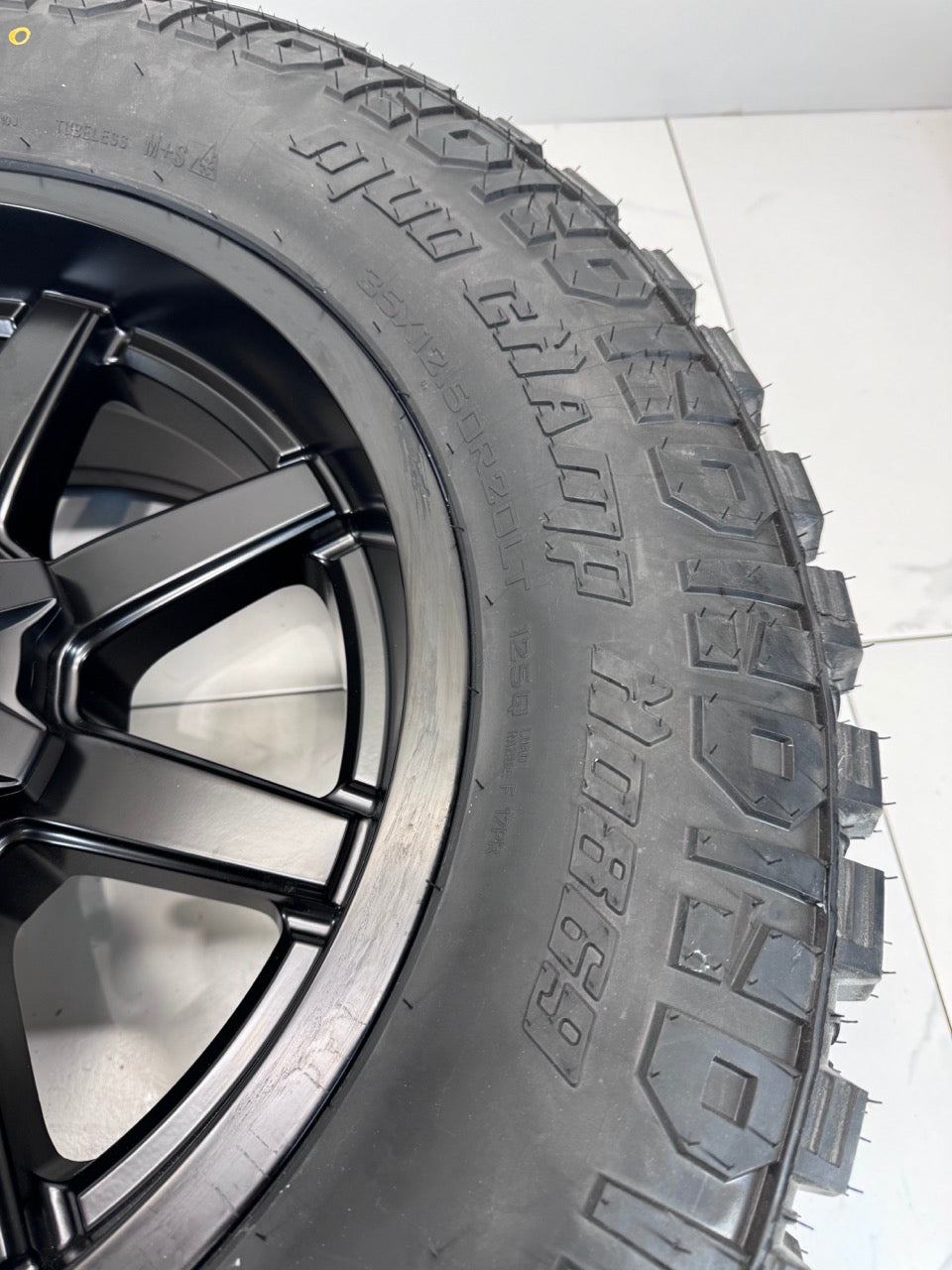 35x12.5x20 M/T tires Fuel Rims Dodge Ram GM Chevy 2500 3500