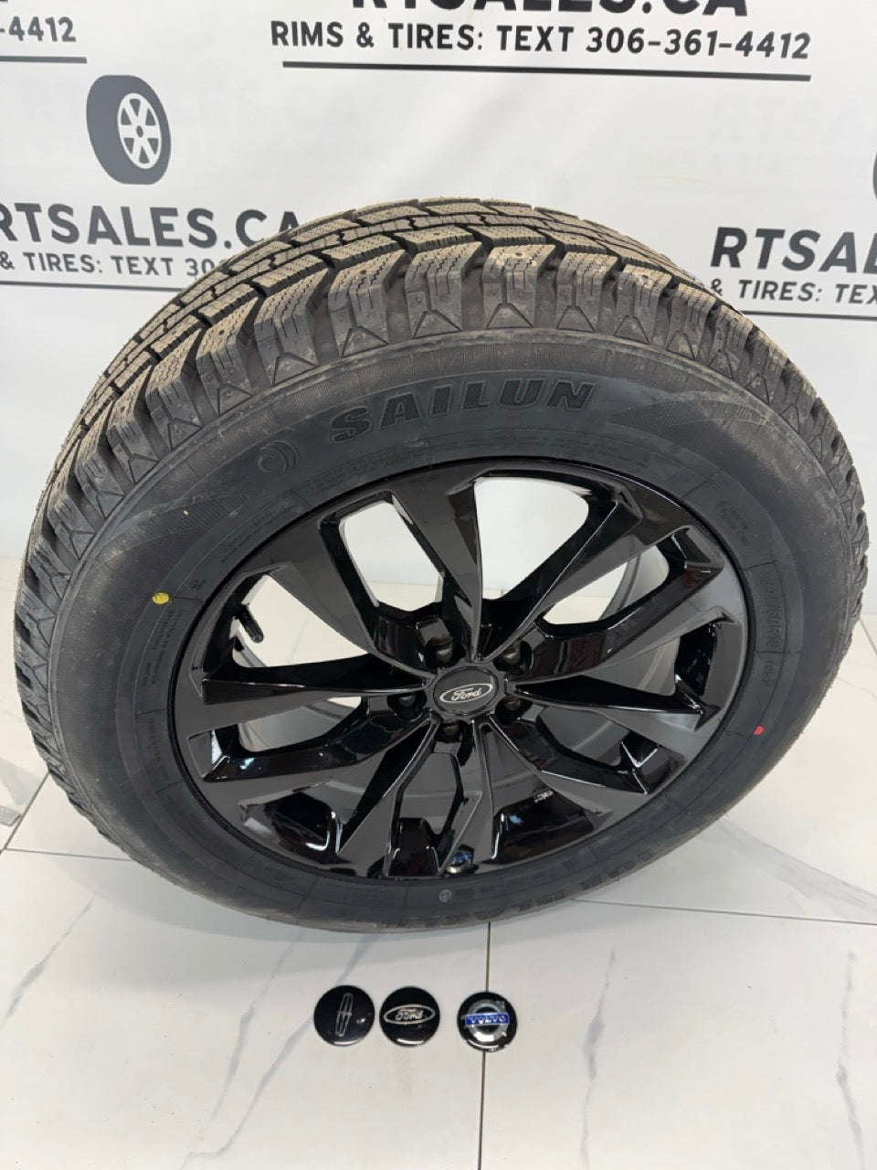 245/60/18 Sailun Ice Blazer Winter Tires on 18" DAI Rims 5x108